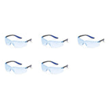 Set of 5 Elvex Xenon Safety Glasses Blue