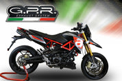 GPR Furore Nero Double Slip-on Exhaust For Aprilia Dorsoduro 750 2008-2016