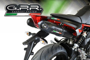 GPR Furore Nero Double Slip-on Exhaust For Aprilia Shiver 750 Gt 2007-2016