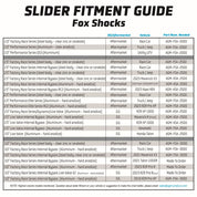 AGM Products Suspension Slider 3in Fox Brand AGM-FSA-3000