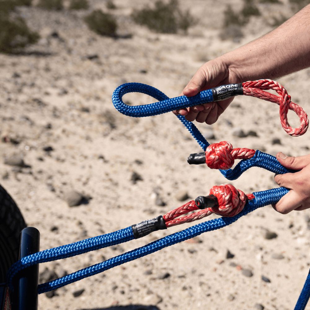 AGM Products Rapid Tow Rope With Built In Soft Shackles AGM-TGP-1056