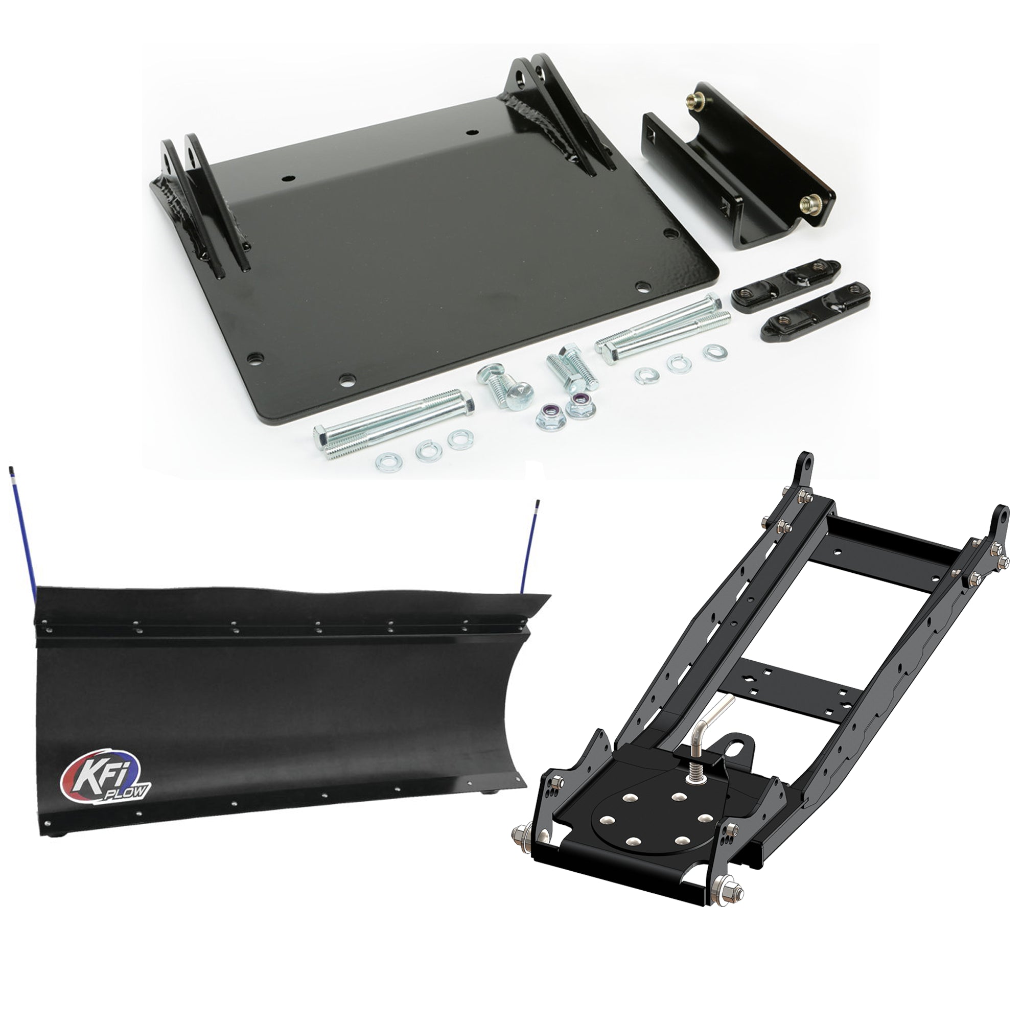 KFI UTV Snow Plow Kit For Kawasaki Teryx 750 2008-2013-60" Pro-Poly Blade - 105860