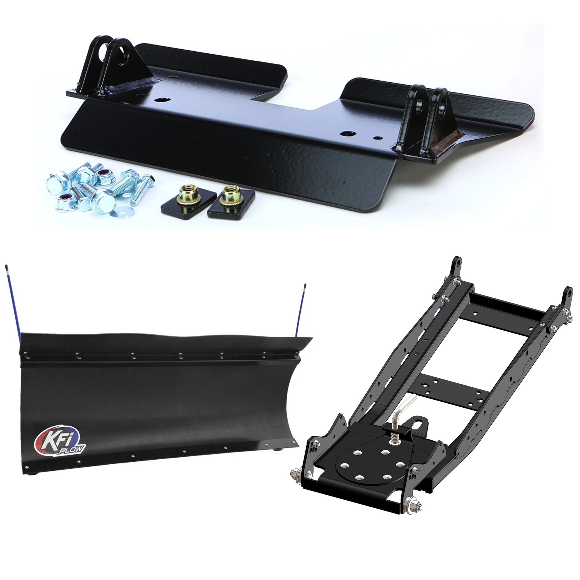 KFI UTV Snow Plow Kit For Can-Am Commander Max 800R 4x4 DPS 800 2015-2020-60" Pro-Poly Blade - 105860