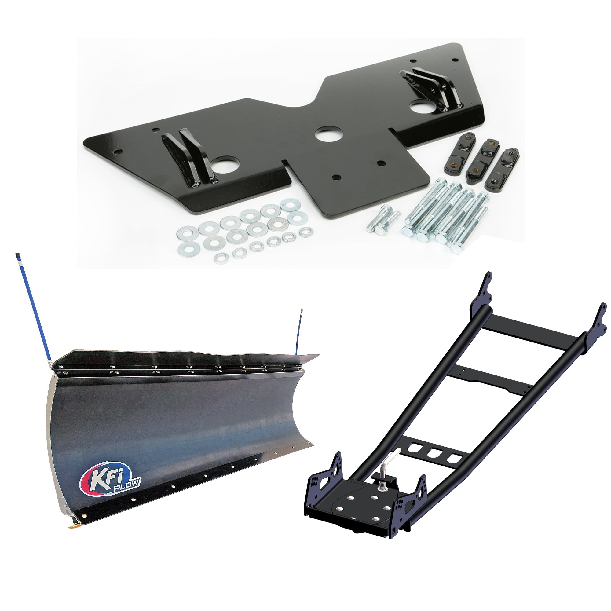 KFI UTV Mid-Mount Snow Plow Kit For Polaris RZR 900 2014