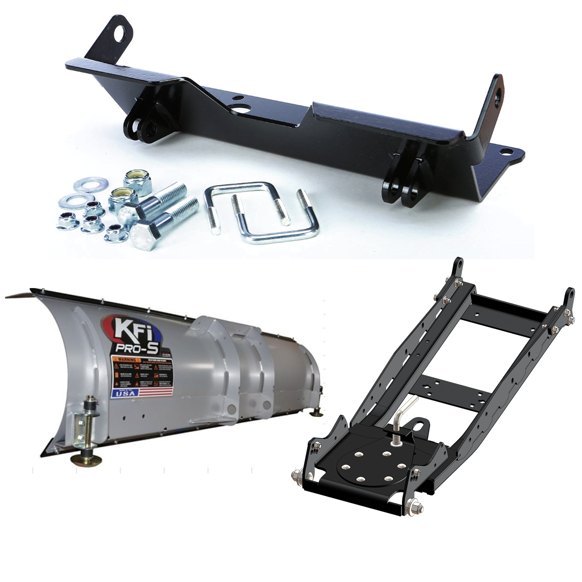 KFI UTV Snow Plow Kit For Arctic Cat Prowler XTZ 1000 4X4 2009-2014-66" Steel Blade - 105066