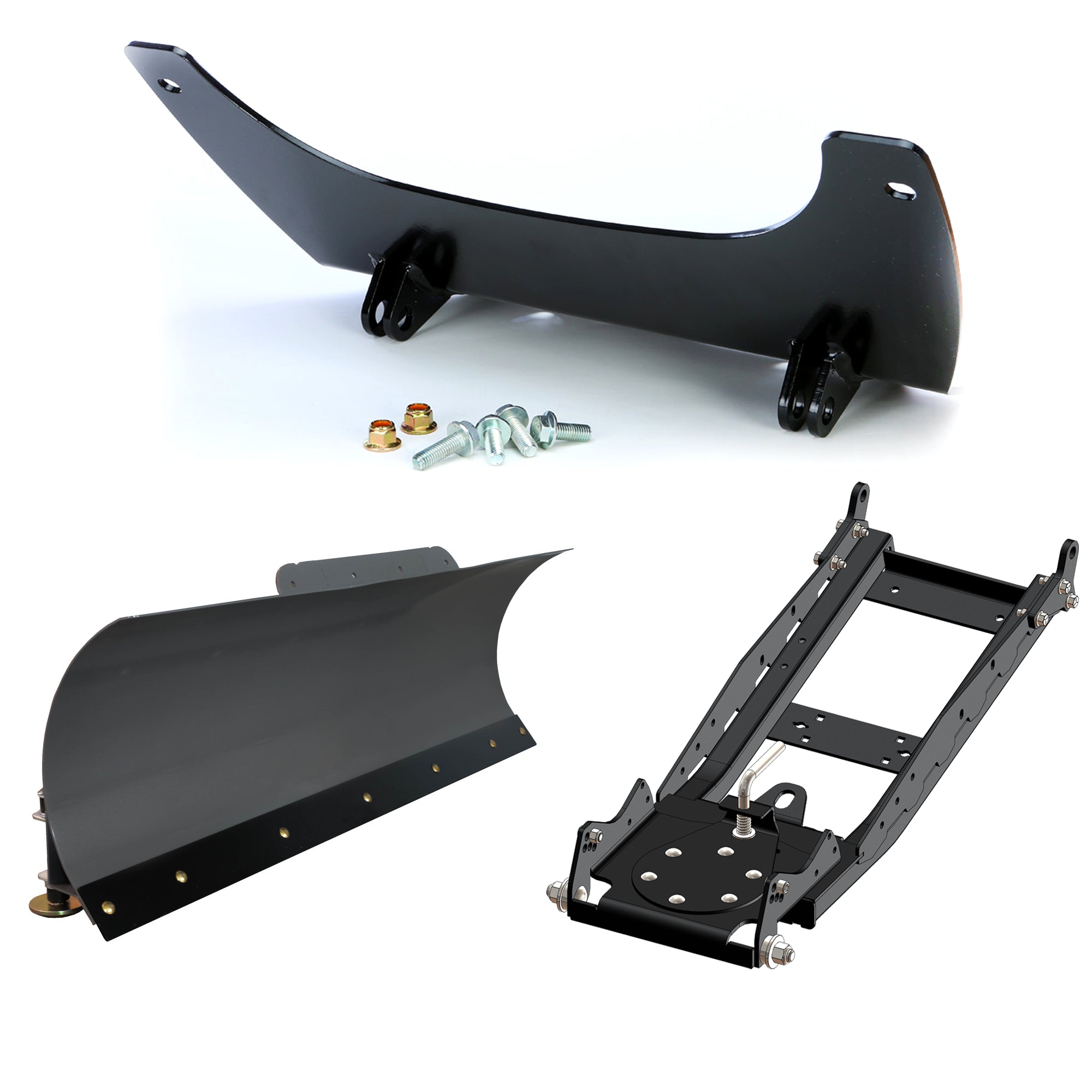 KFI UTV Snow Plow Kit For John Deere Gator HPX HPX615E 2018-2023-60" Steel Blade - 105060