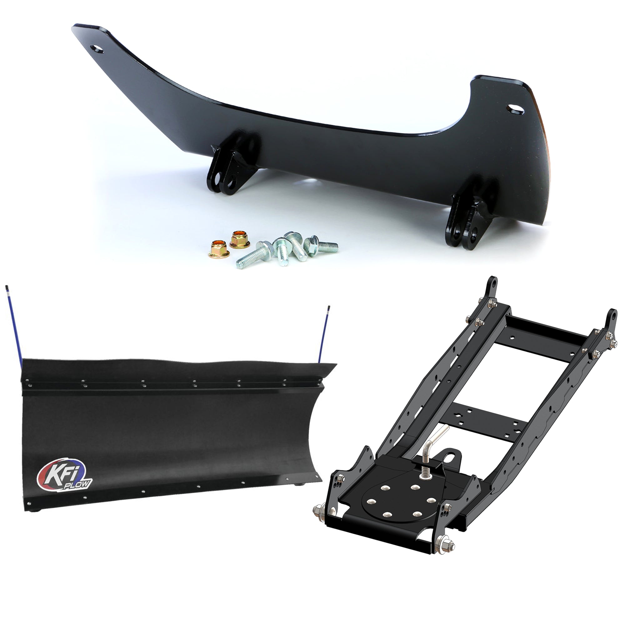 KFI UTV Snow Plow Kit For John Deere Gator HPX HPX615E 2018-2023-60" Pro-Poly Blade - 105860