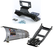 KFI UTV Snow Plow Kit For Polaris RZR S 570 EPS 2017-66" Steel Blade - 105066