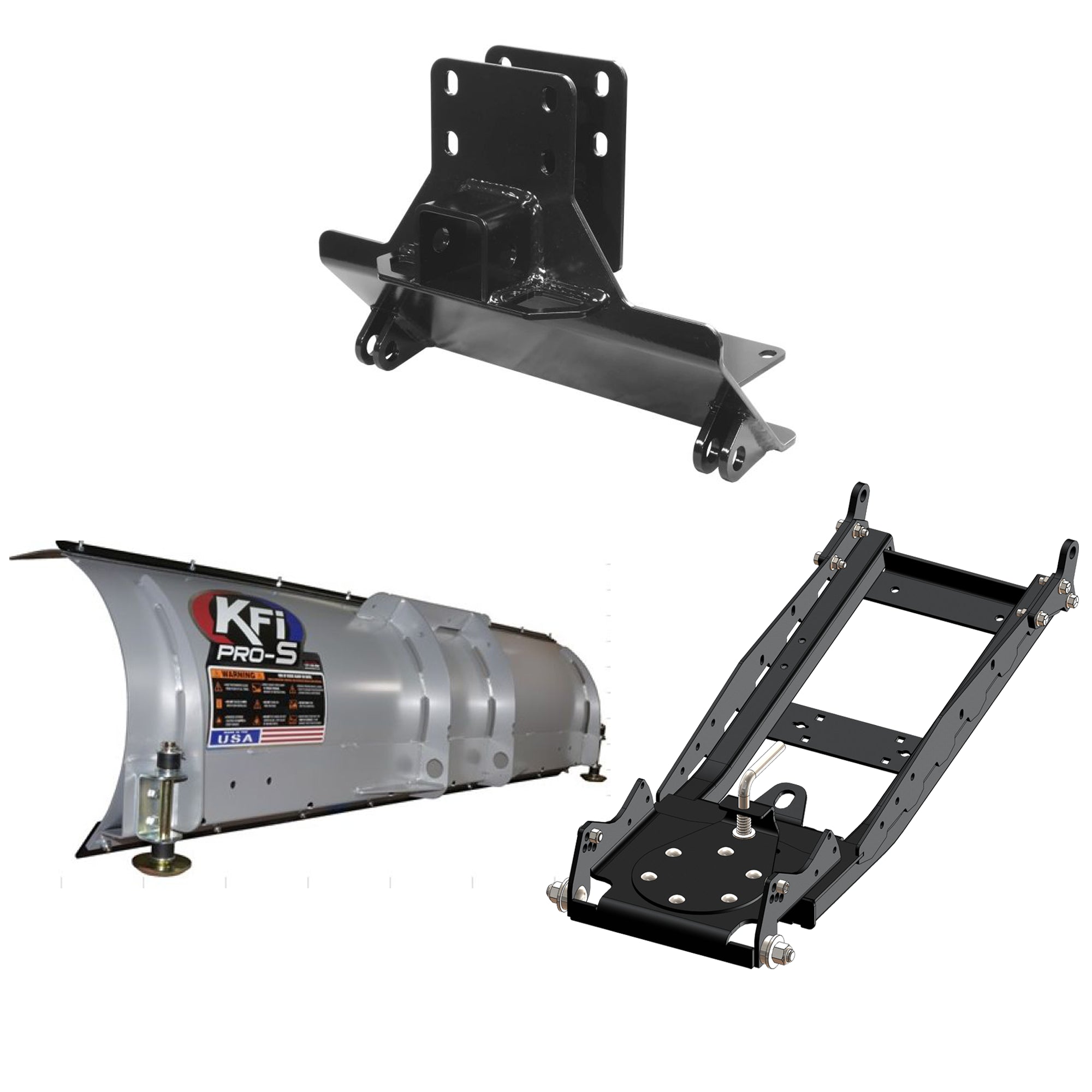 KFI UTV Snow Plow Kit For New Holland Rustler 120/125-66" Steel Blade - 105066