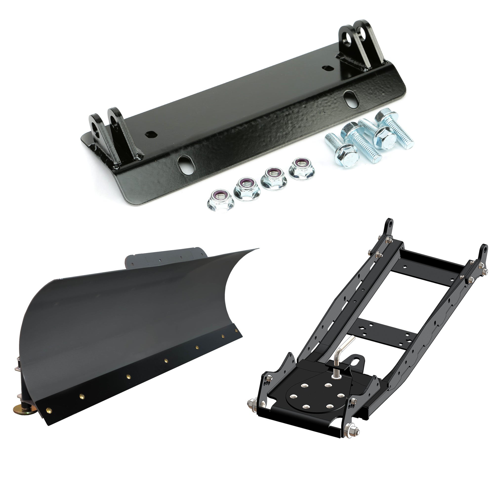 KFI UTV Snow Plow Kit For John Deere Gator XUV 590M 4x4 EPS 2018-2023-60" Steel Blade - 105060