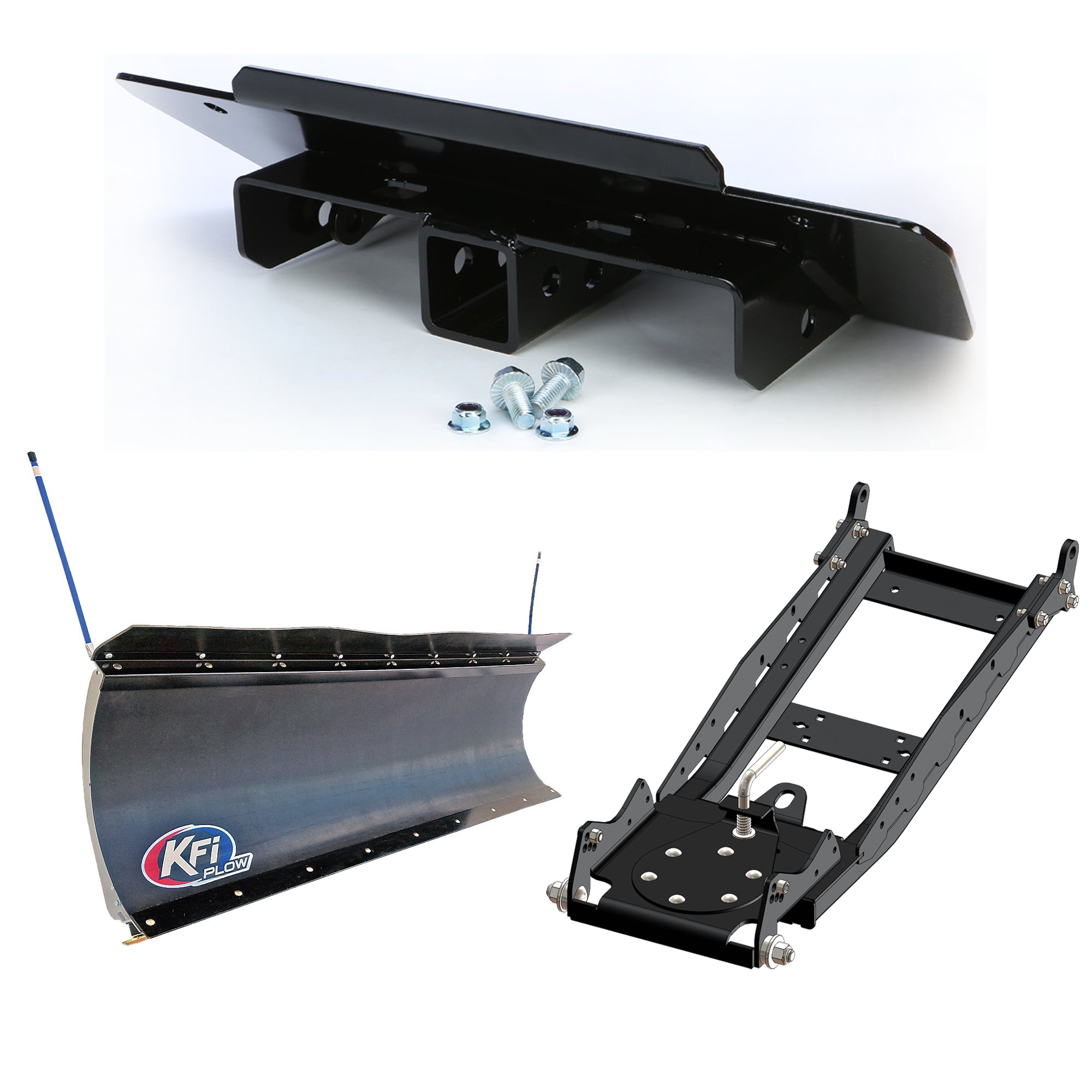 KFI UTV Snow Plow Kit For Polaris Ranger 570 900 Body Style 2015-72" Pro-Poly Blade - 105872