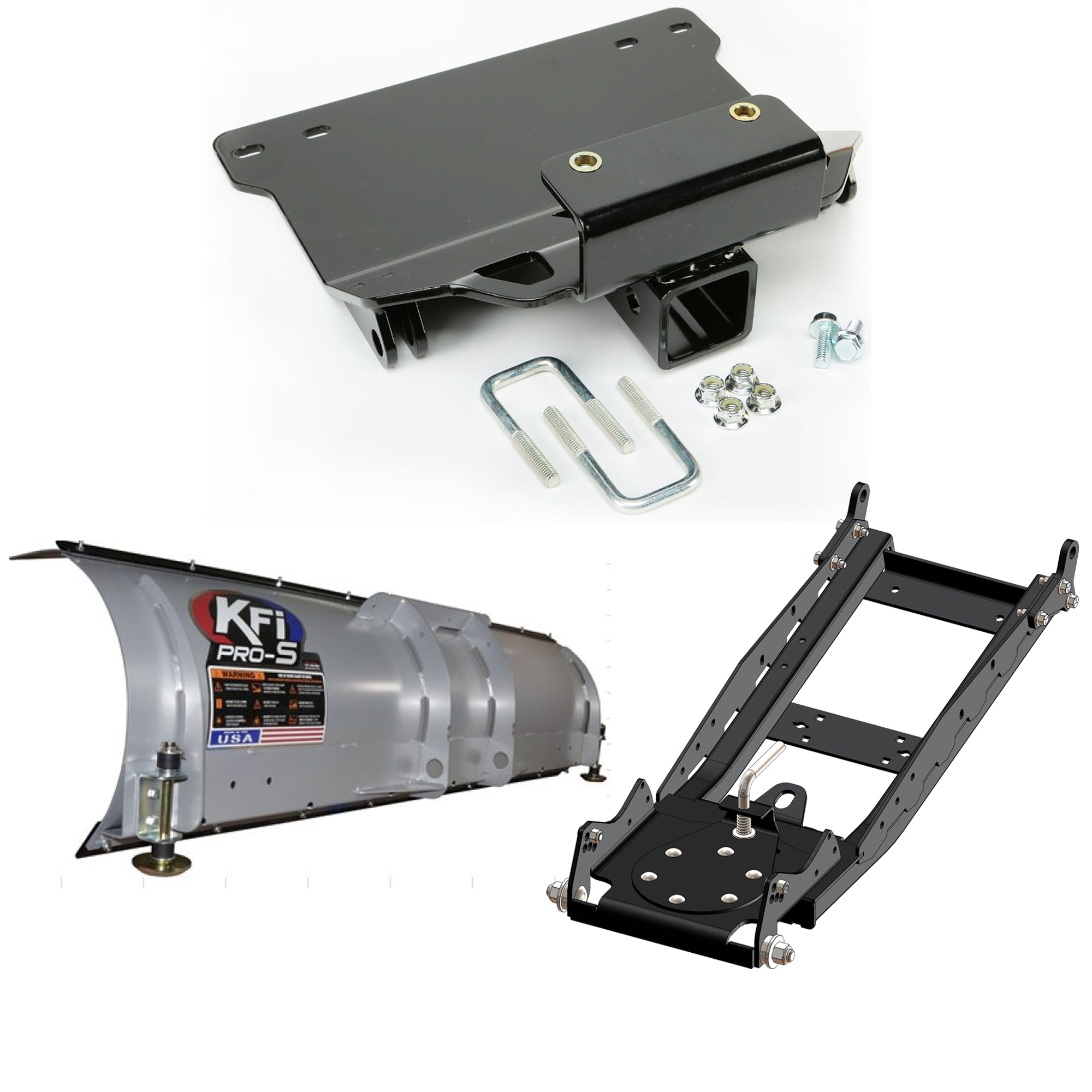 KFI UTV Snow Plow Kit For Yanmar Bull 2017-2023-66" Steel Blade - 105066