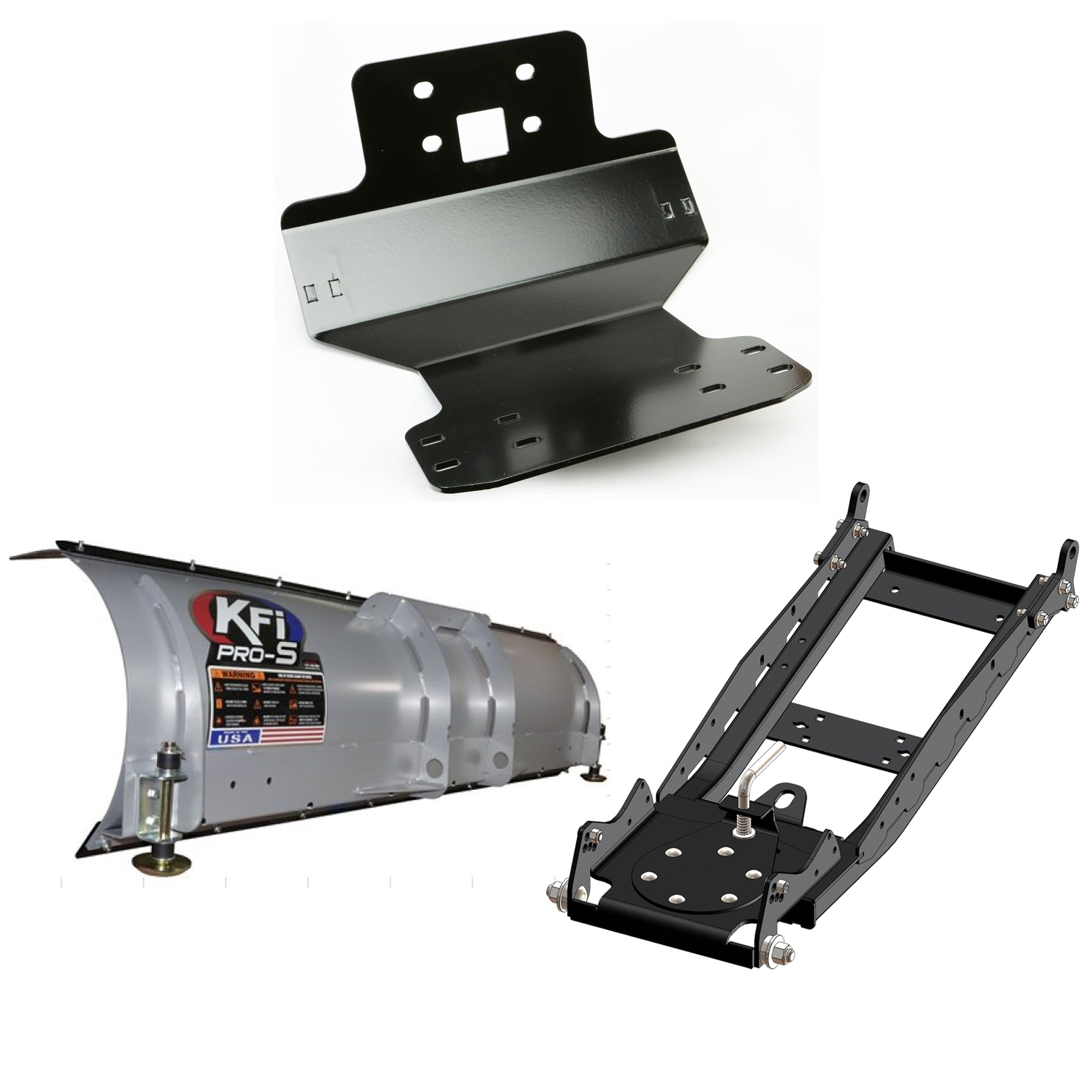 KFI 54 ATV Snow Plow Kit Pro-S Straight Blade - for Polaris Honda Arctic Cat John Deere