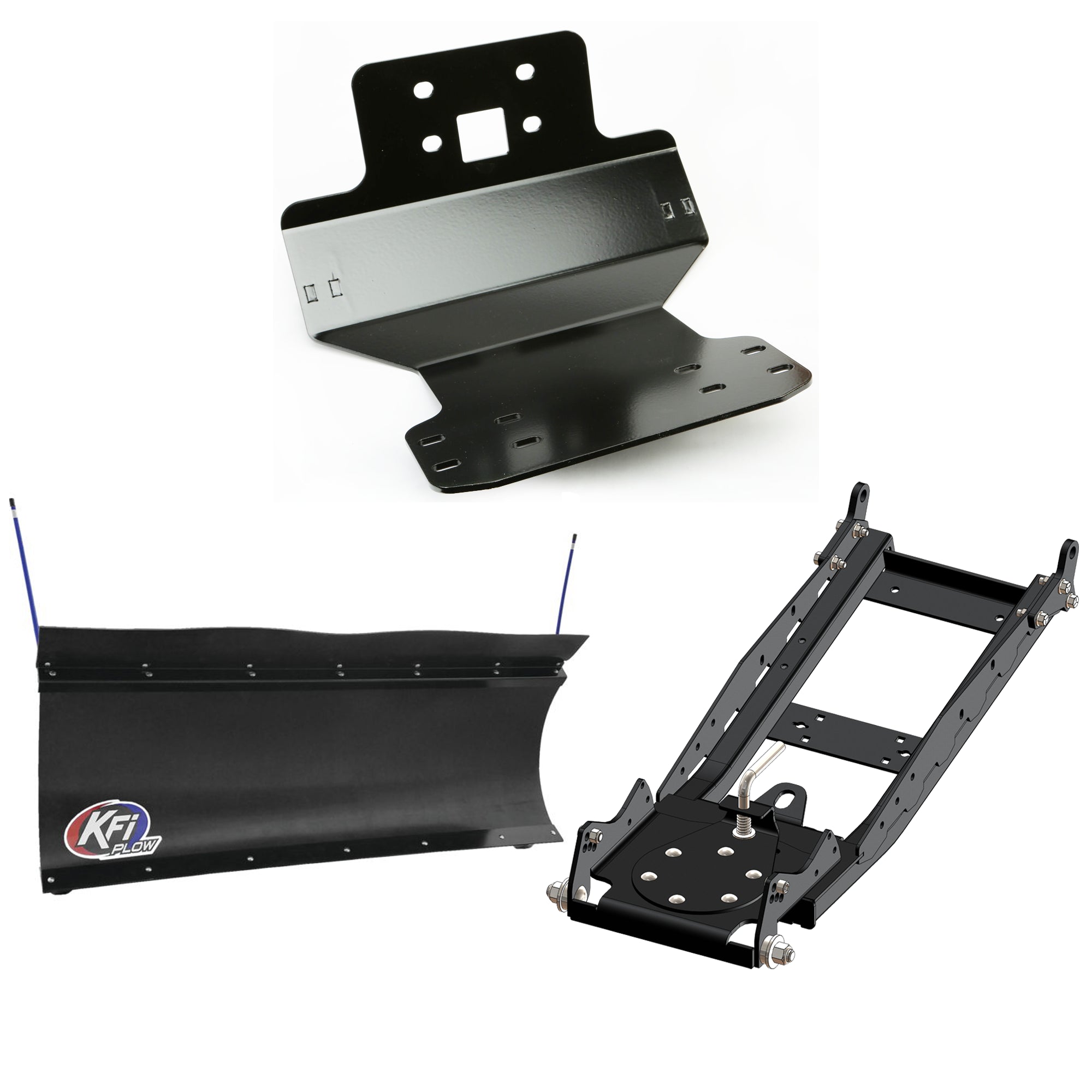 KFI UTV Snow Plow Kit For John Deere Gator HPX 4X4 2004-2017-60" Pro-Poly Blade - 105860