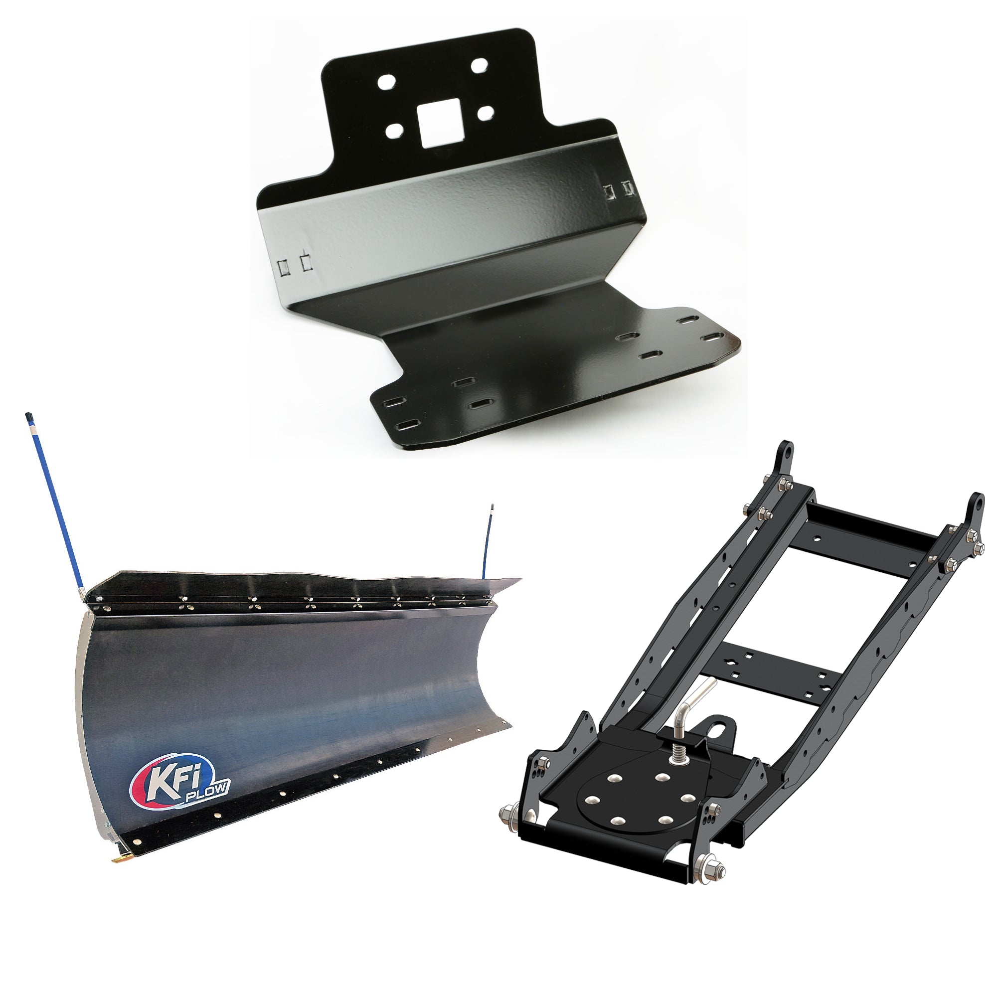 KFI UTV Snow Plow Kit For John Deere Gator HPX 4X4 2004-2017-72" Pro-Poly Blade - 105872