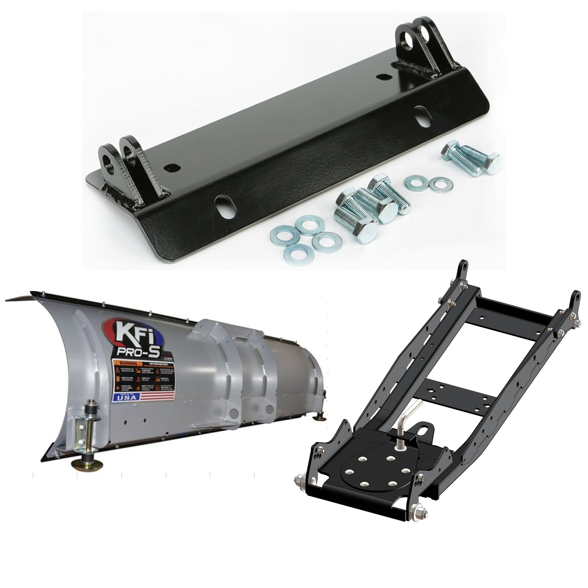 KFI UTV Snow Plow Kit For Cub Cadet Challenger 750 Crew 2017-72" Steel Blade - 105072