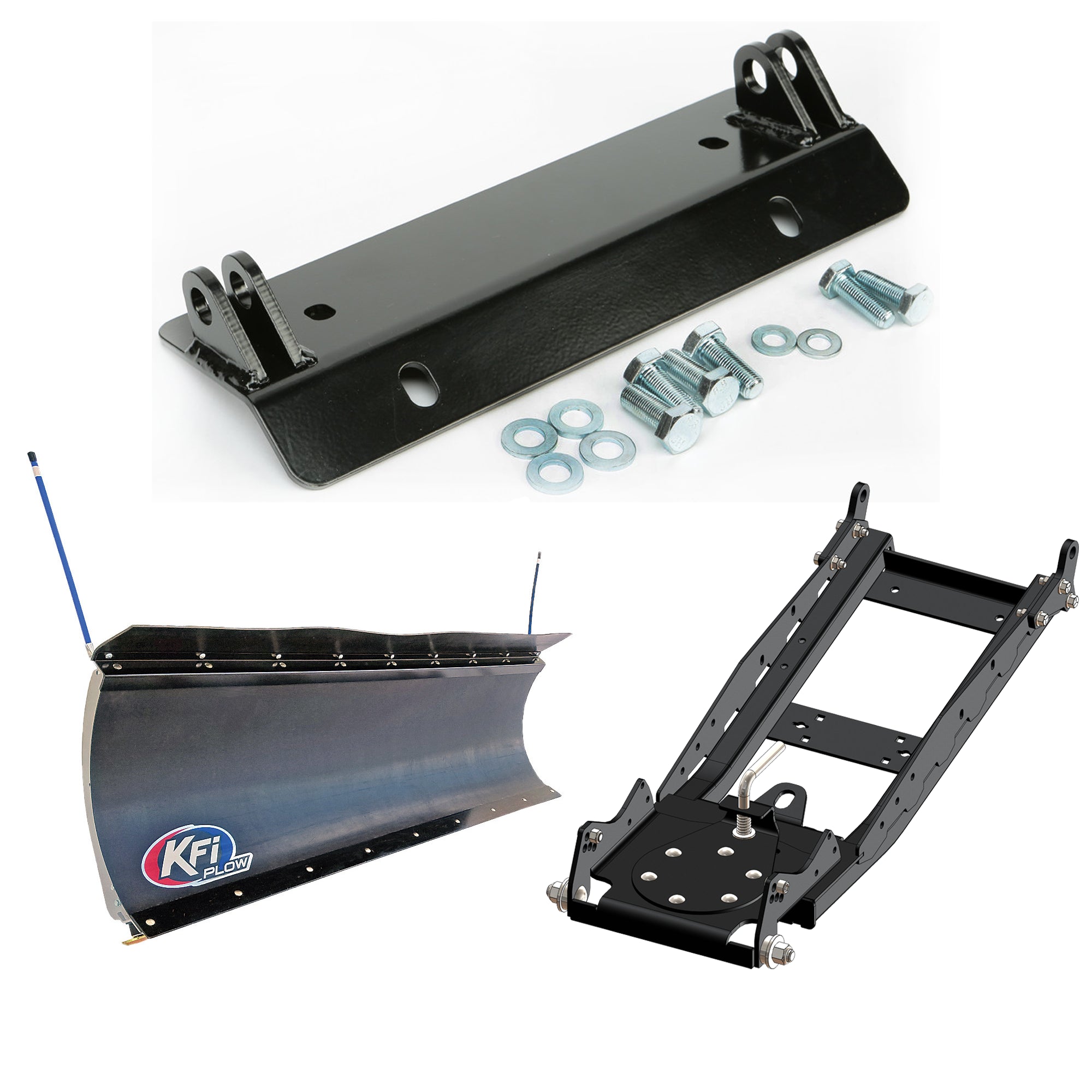 KFI UTV Snow Plow Kit For Hisun Motors Corp USA HS500 2015-2016-72" Pro-Poly Blade - 105872