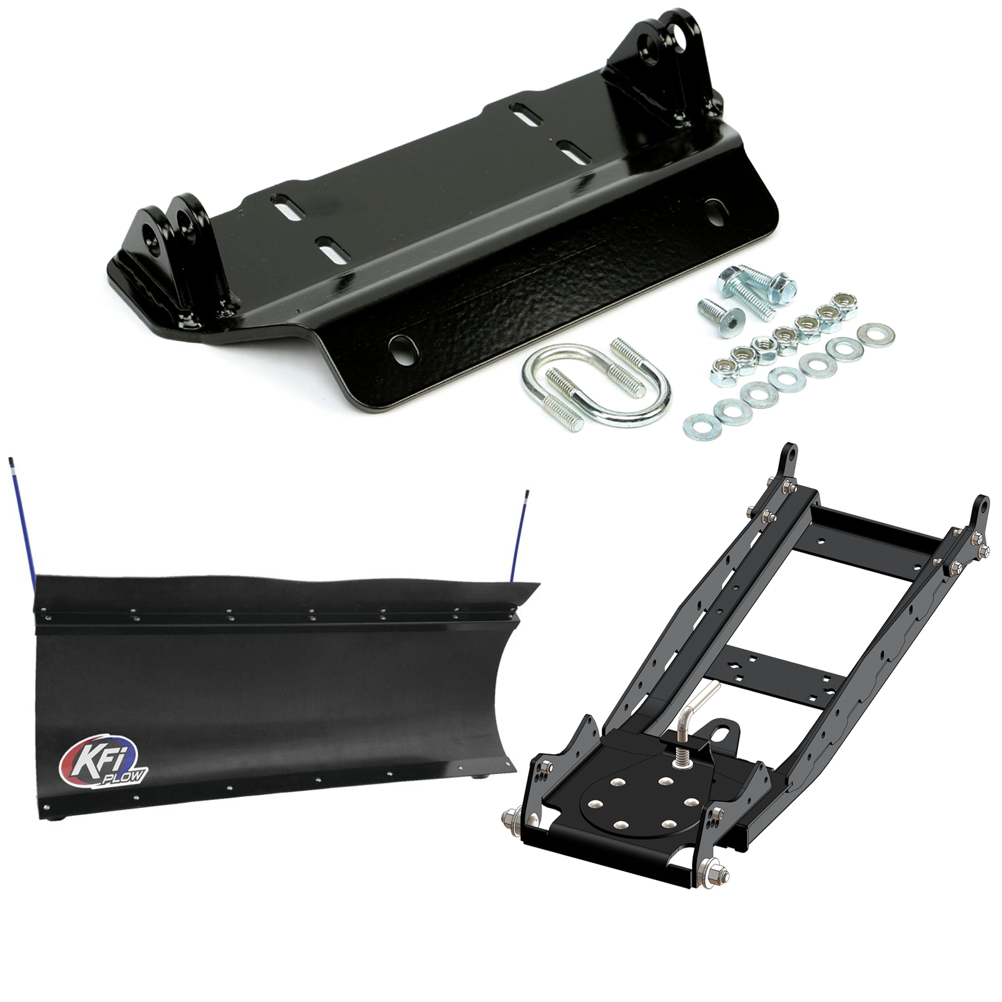 KFI UTV Snow Plow Kit For CF-Moto UFORCE 500 2016-2020-60" Pro-Poly Blade - 105860