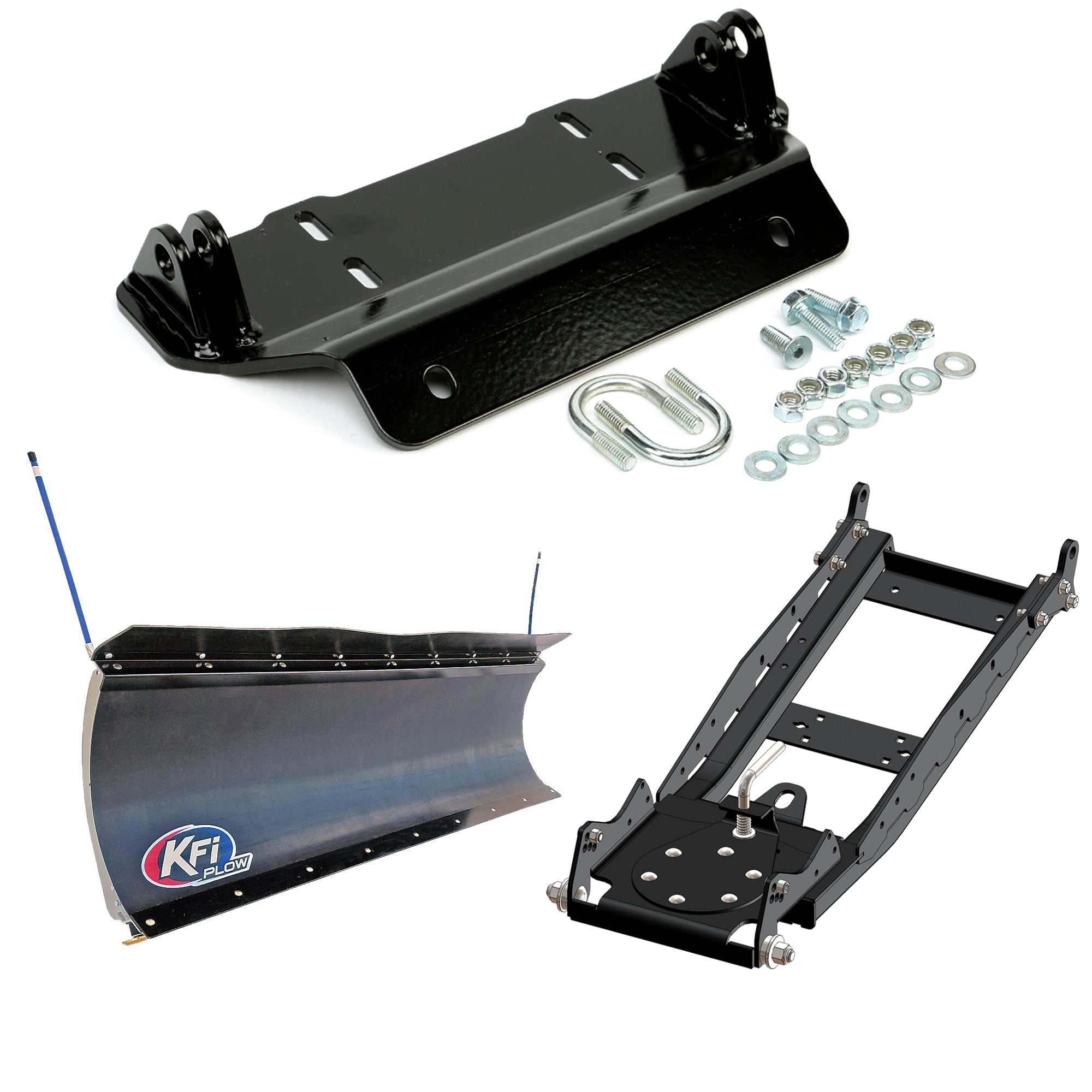 KFI UTV Snow Plow Kit For CF-Moto UFORCE 500 2016-2020-72" Pro-Poly Blade - 105872