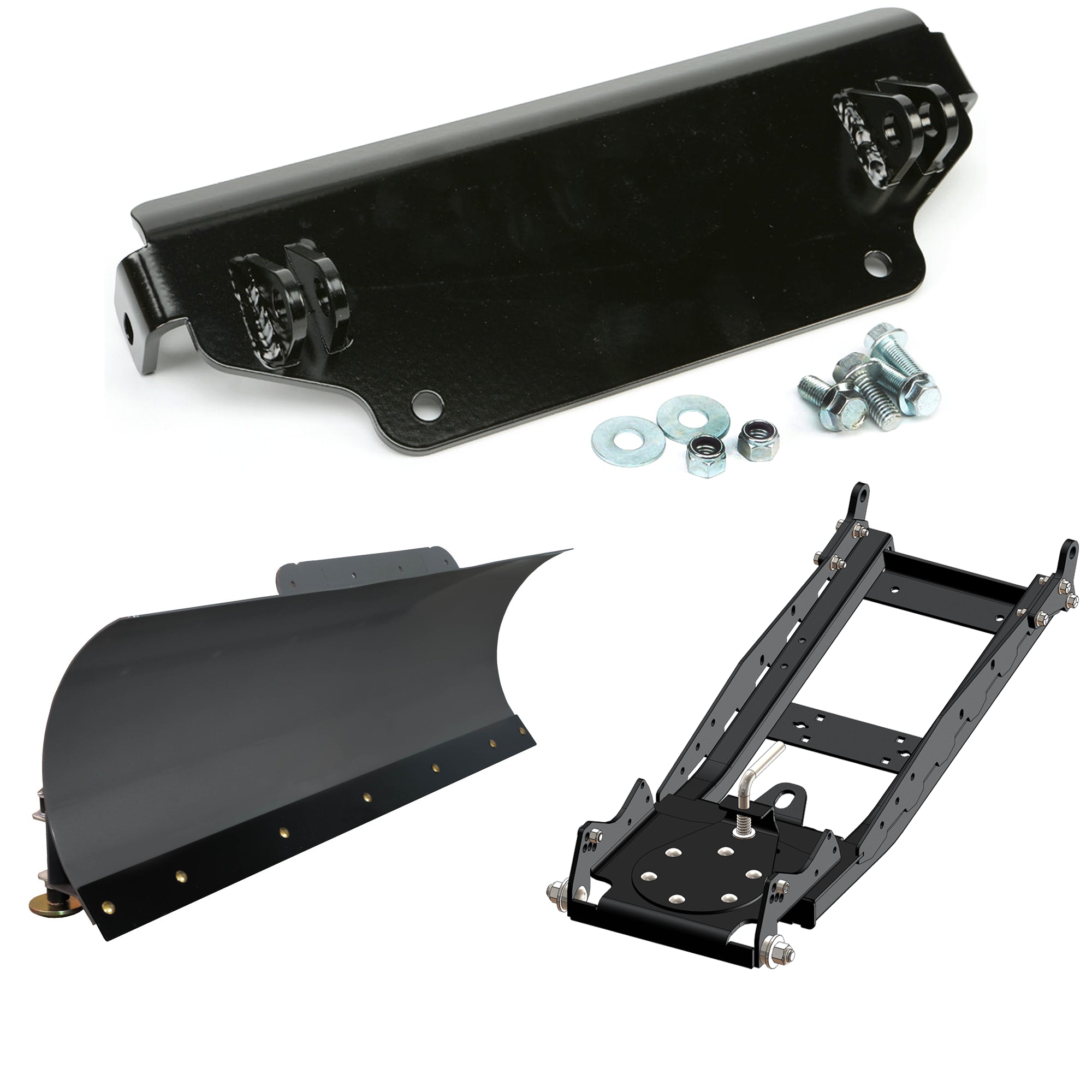 KFI UTV Snow Plow Kit For Honda Pioneer 500/520 2015-2023-60" Steel Blade - 105060