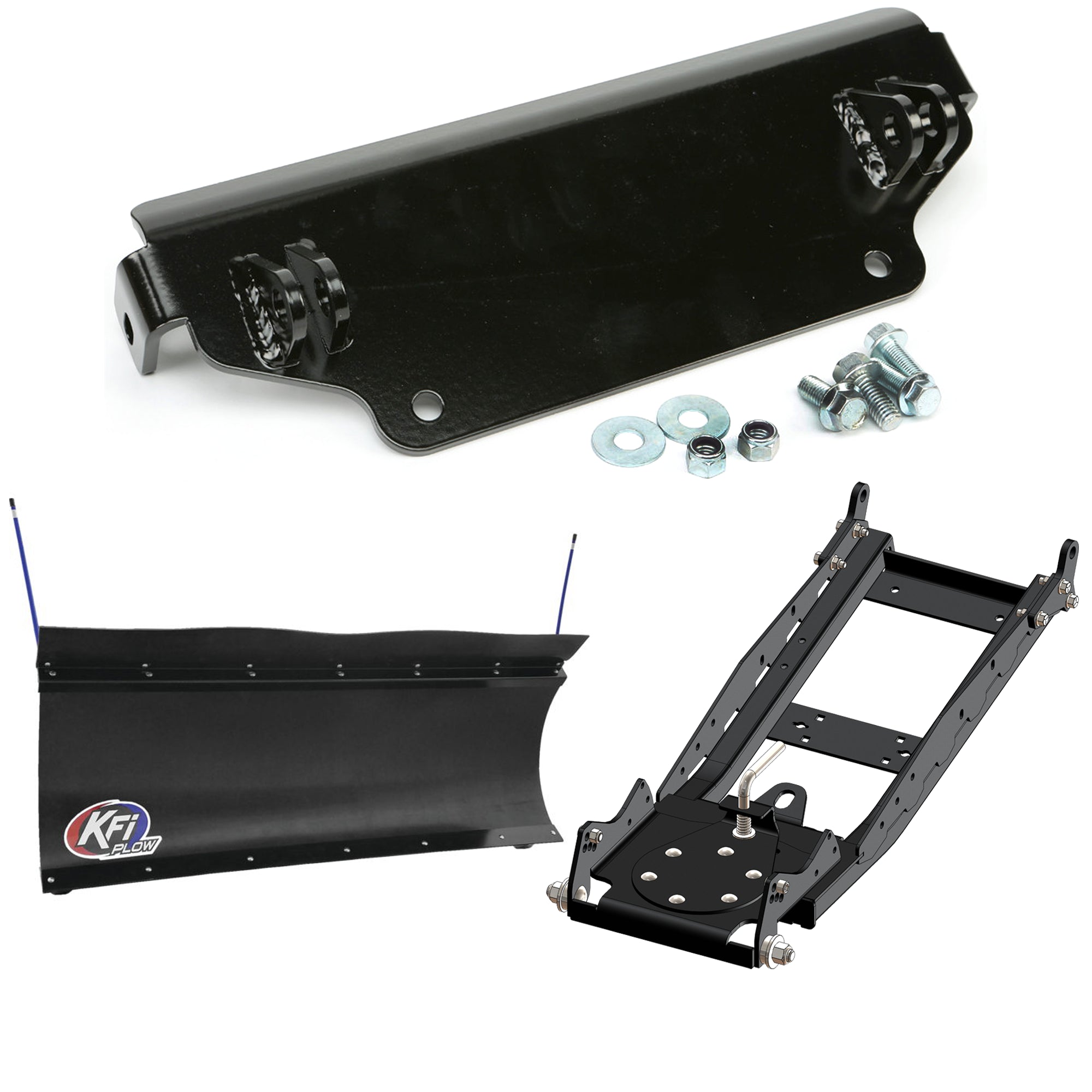 KFI UTV Snow Plow Kit For Honda Pioneer 500/520 2015-2023-60" Pro-Poly Blade - 105860