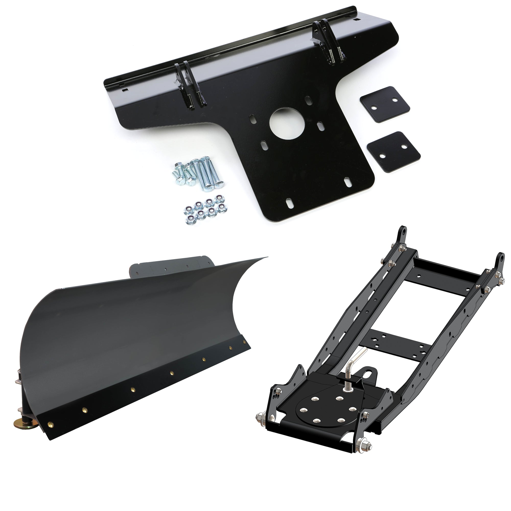 KFI UTV Snow Plow Kit For Kawasaki Mule PROFXR KAF820 2018-2023-60" Steel Blade - 105060