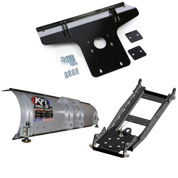 KFI UTV Snow Plow Kit For Kawasaki Mule PROFXR KAF1000 2024-66" Steel Blade - 105066