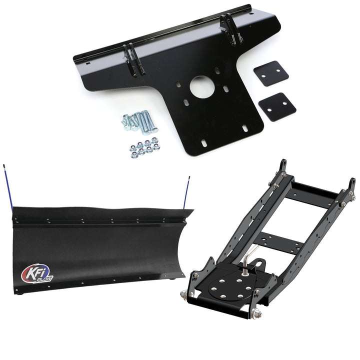 KFI UTV Snow Plow Kit For Kawasaki Mule PROFXT KAF820 2015-2023-60" Pro-Poly Blade - 105860