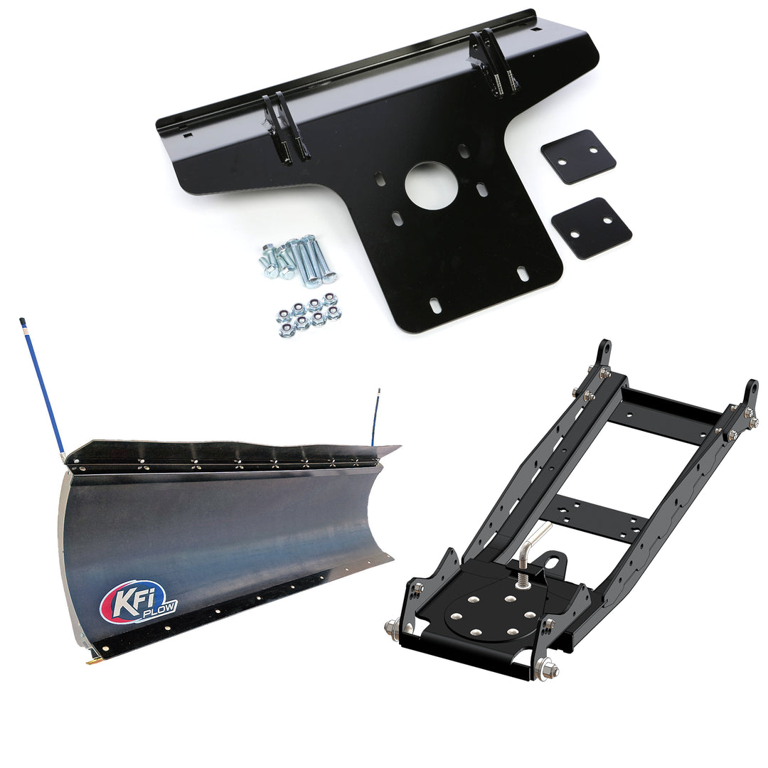 KFI UTV Snow Plow Kit For Kawasaki PROFX/T KAF1000 2024-66" Pro-Poly Blade - 105866