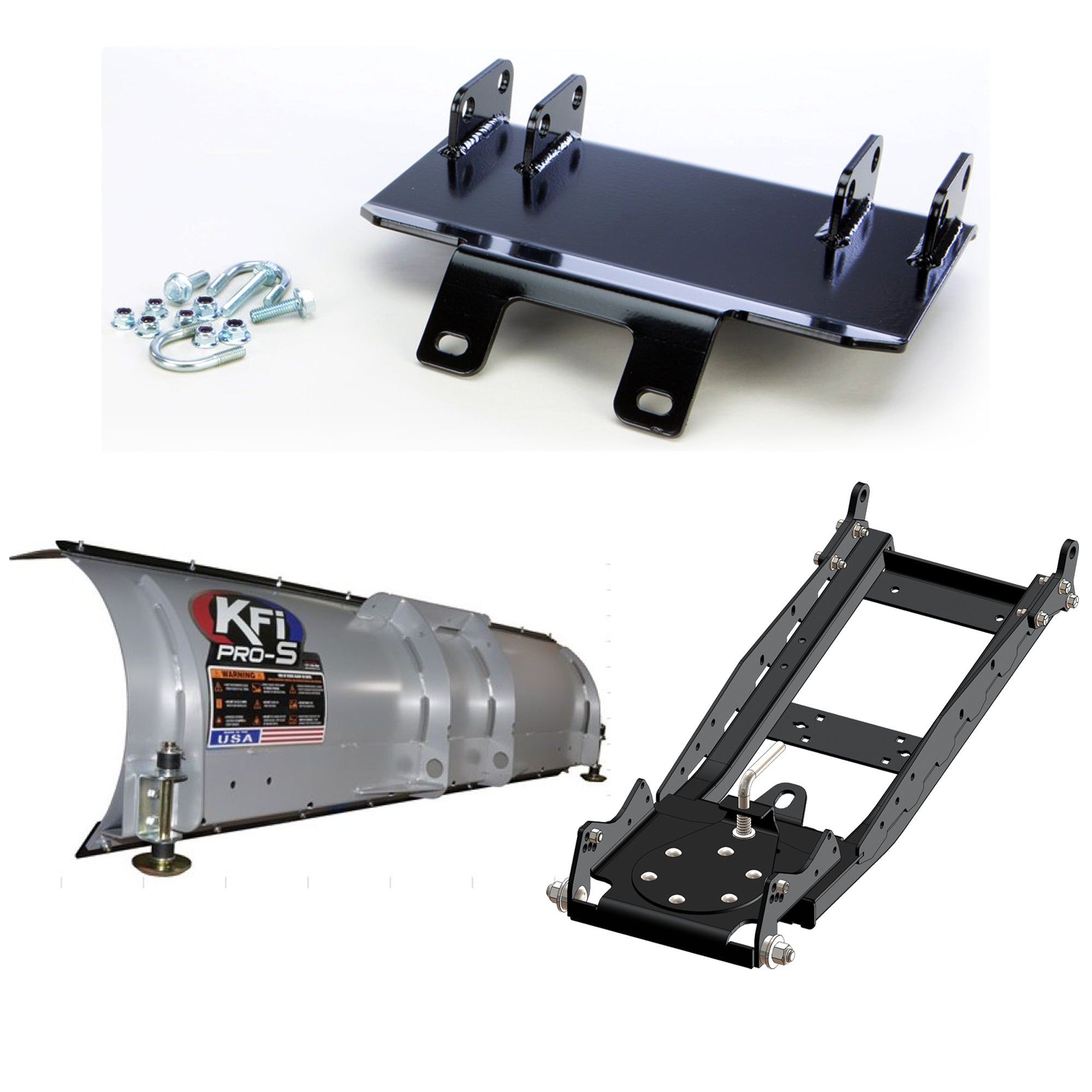 KFI UTV Snow Plow Kit For CF-Moto ZFORCE 500 Canada Only 2023-72" Steel Blade - 105072