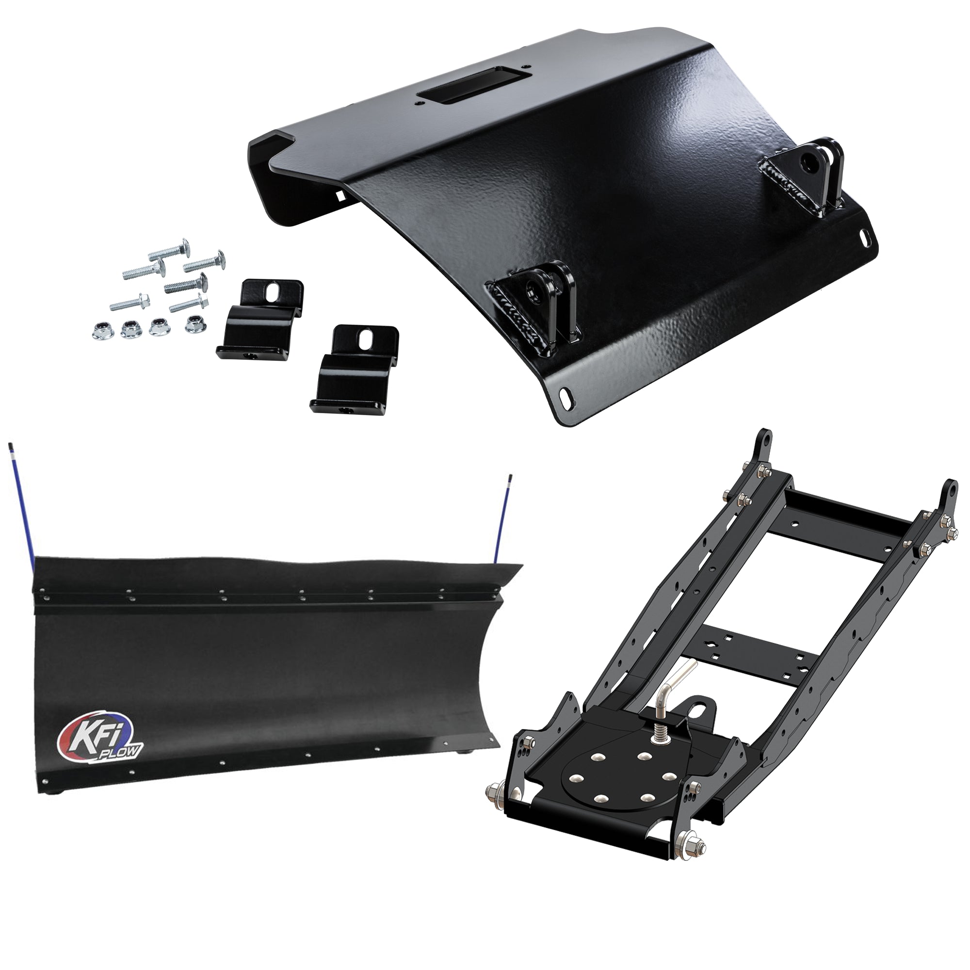 KFI UTV Snow Plow Kit For Kymco UXV 500 2009-2018-60" Pro-Poly Blade - 105860