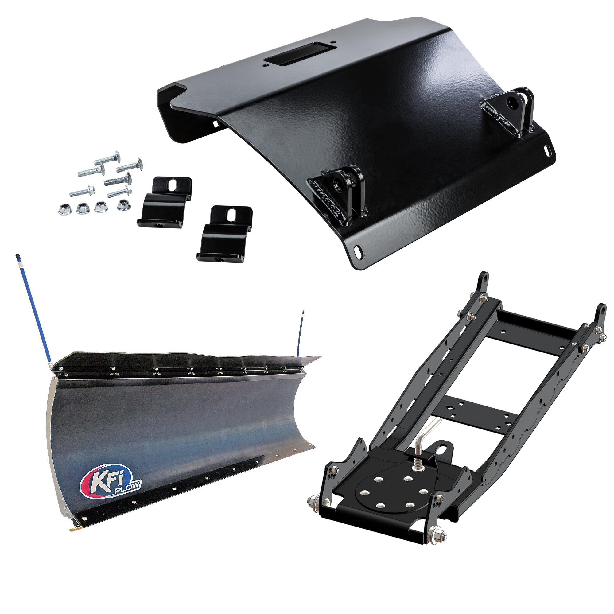 KFI UTV Snow Plow Kit For Kymco UXV 500i 2009-2018-72" Pro-Poly Blade - 105872