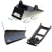 KFI UTV Snow Plow Kit For Yamaha Wolverine R-Spec YXE70 4x4 FI 2016-2018-66" Pro-Poly Blade - 105866