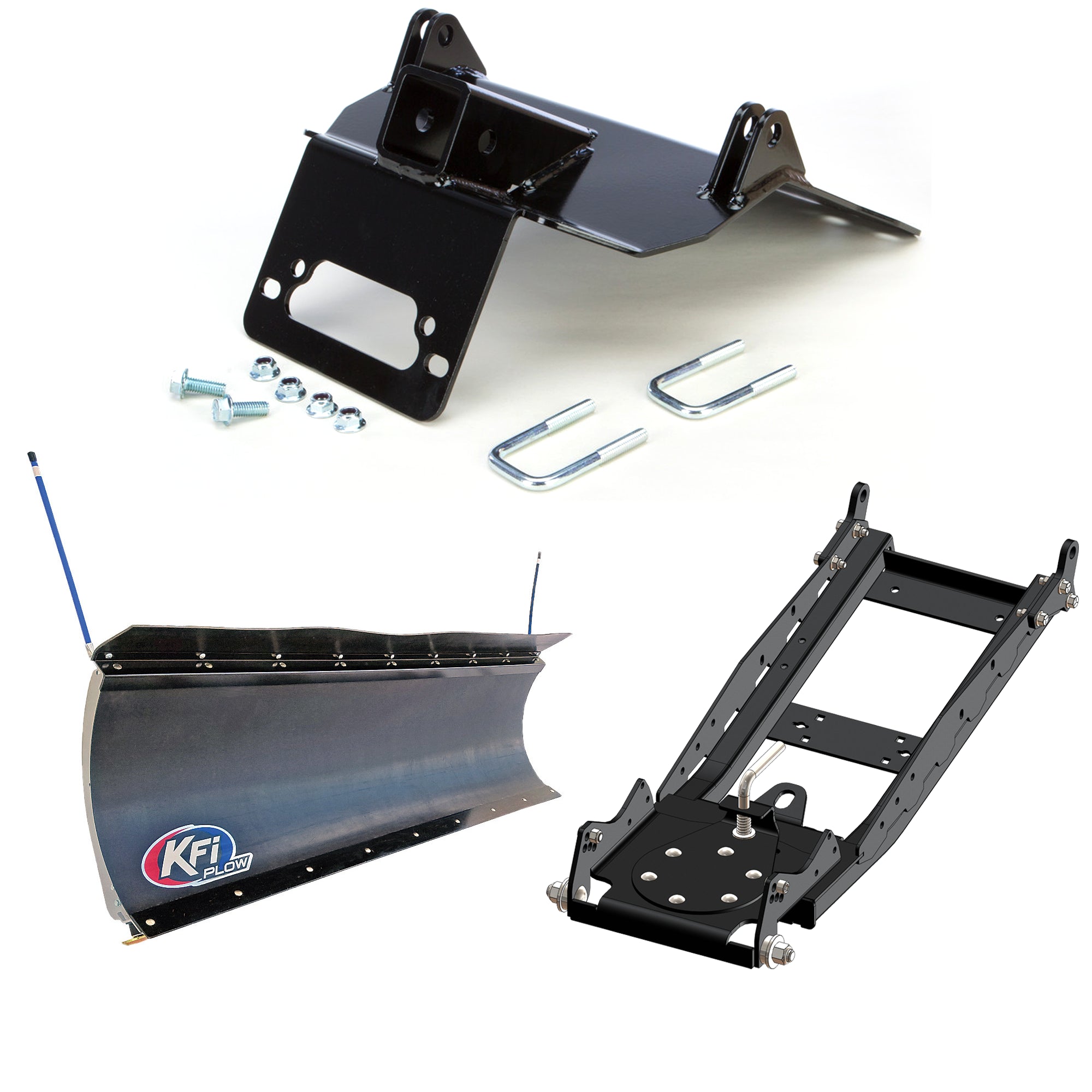 KFI UTV Snow Plow Kit For Yamaha Wolverine X2 850 YXE85 4x4 R-Spec 2019-72" Pro-Poly Blade - 105872