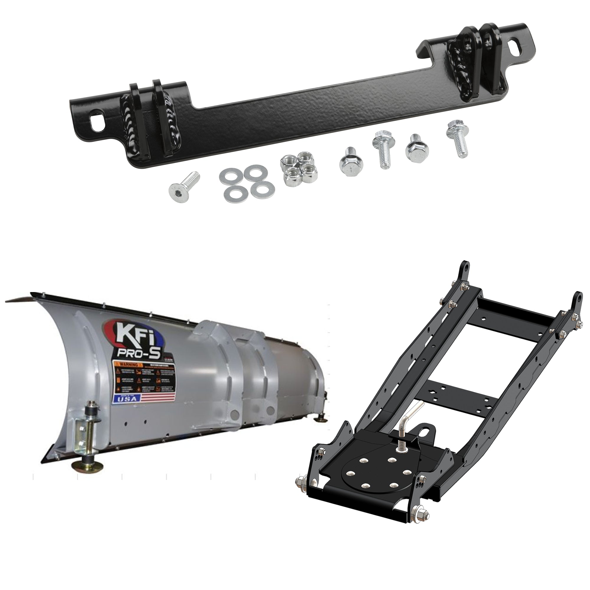 KFI UTV Snow Plow Kit For Arctic Cat Prowler HDX 700 2015-2017-72" Steel Blade - 105072
