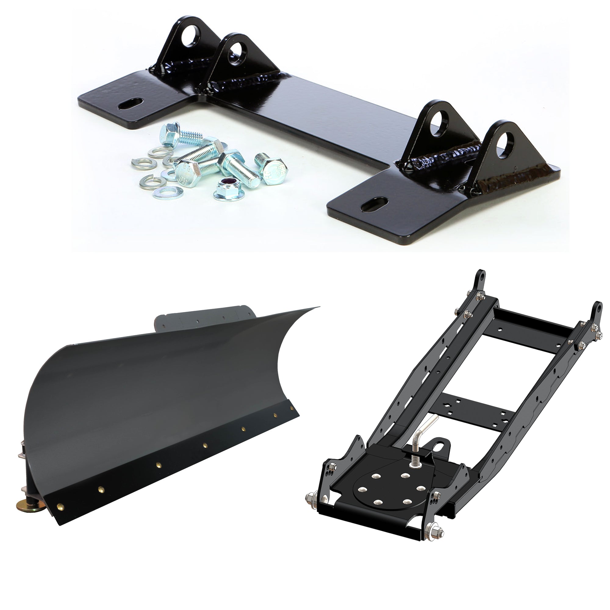 KFI UTV Snow Plow Kit For Honda Pioneer 1000 SXS1000M3 LE 2016-2023-60" Steel Blade - 105060