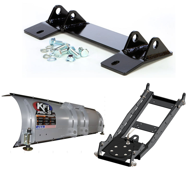 KFI UTV Snow Plow Kit For Honda Pioneer 1000 SXS1000M3 LE 2016-2023-66" Steel Blade - 105066