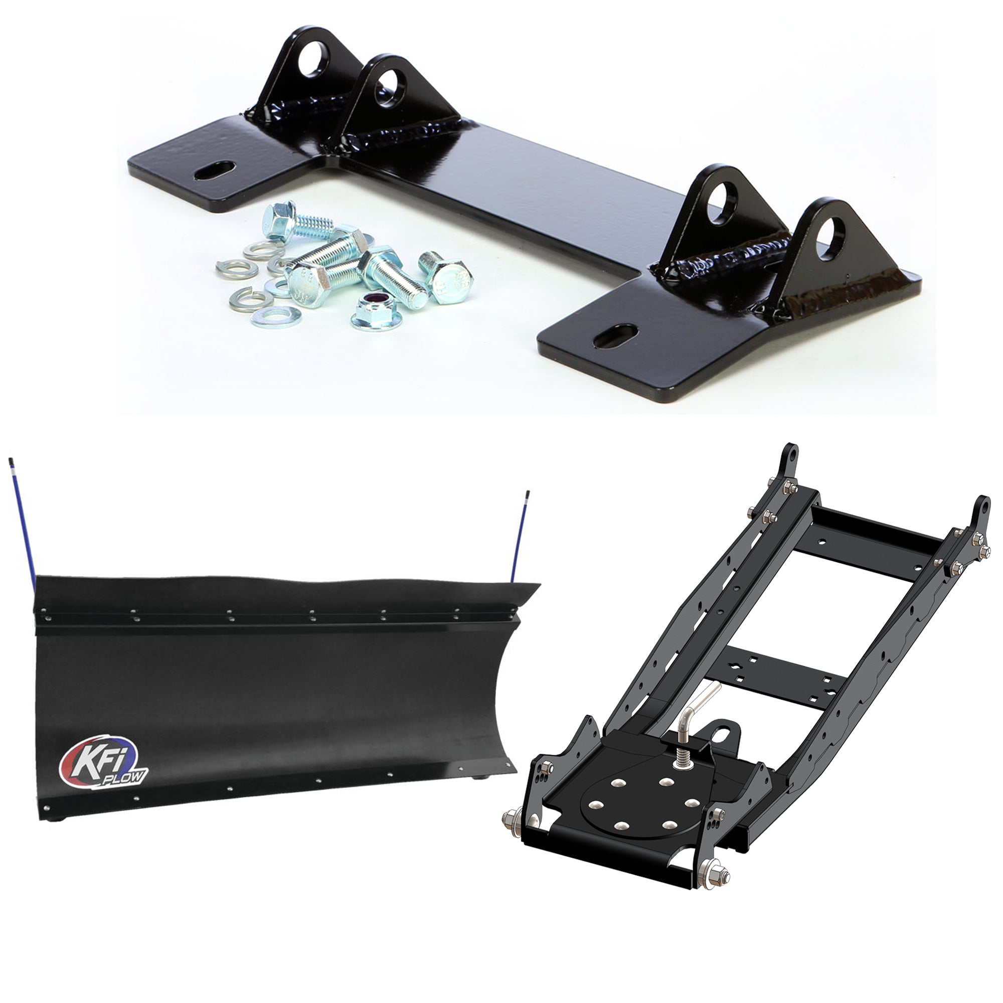 KFI UTV Snow Plow Kit For Honda Pioneer 1000 SXS1000M3 2016-2023-60" Pro-Poly Blade - 105860
