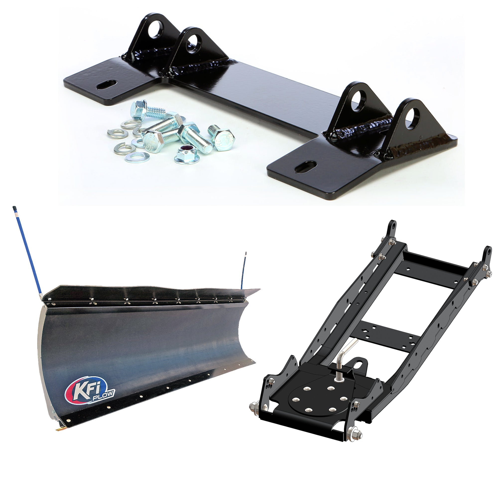 KFI UTV Snow Plow Kit For Honda Pioneer 1000 SXS1000M3 LE 2016-2023-72" Pro-Poly Blade - 105872