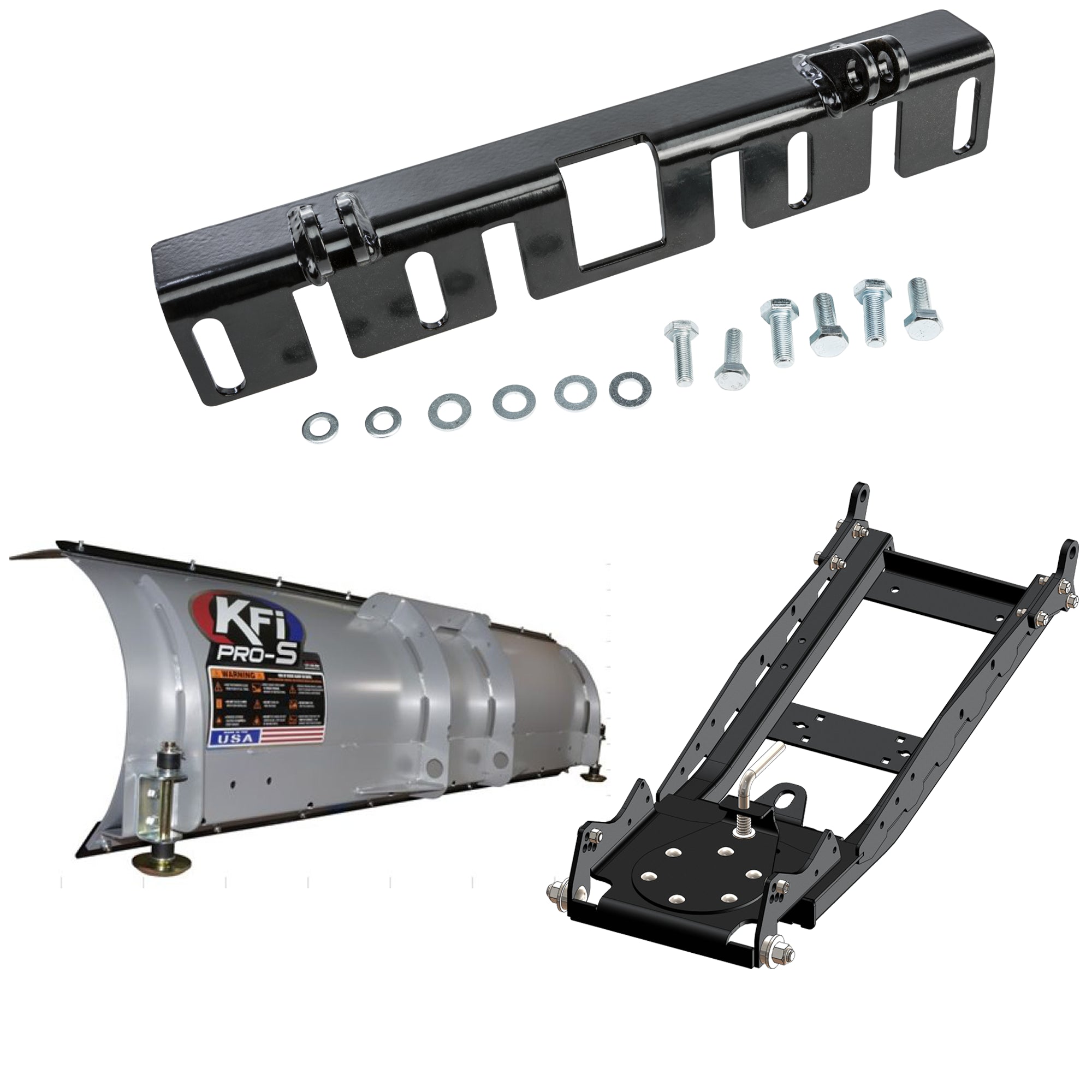 KFI UTV Snow Plow Kit For Kubota RTV1140 2009-2024-72" Steel Blade - 105072