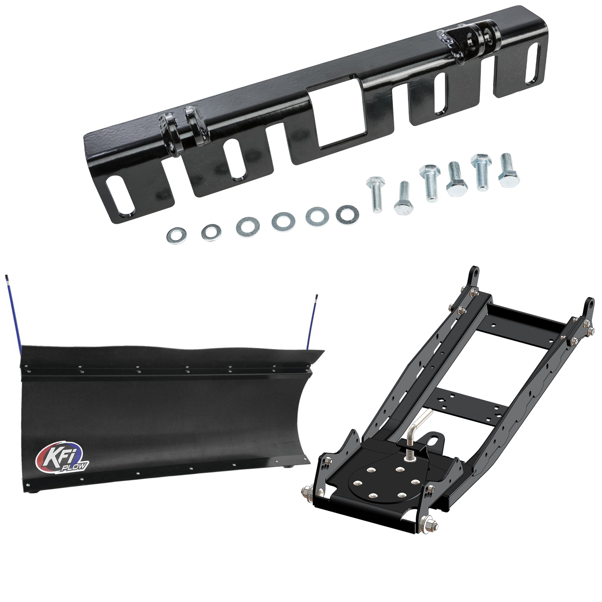 KFI UTV Snow Plow Kit For Kubota RTV1140 2009-2024-60" Pro-Poly Blade - 105860