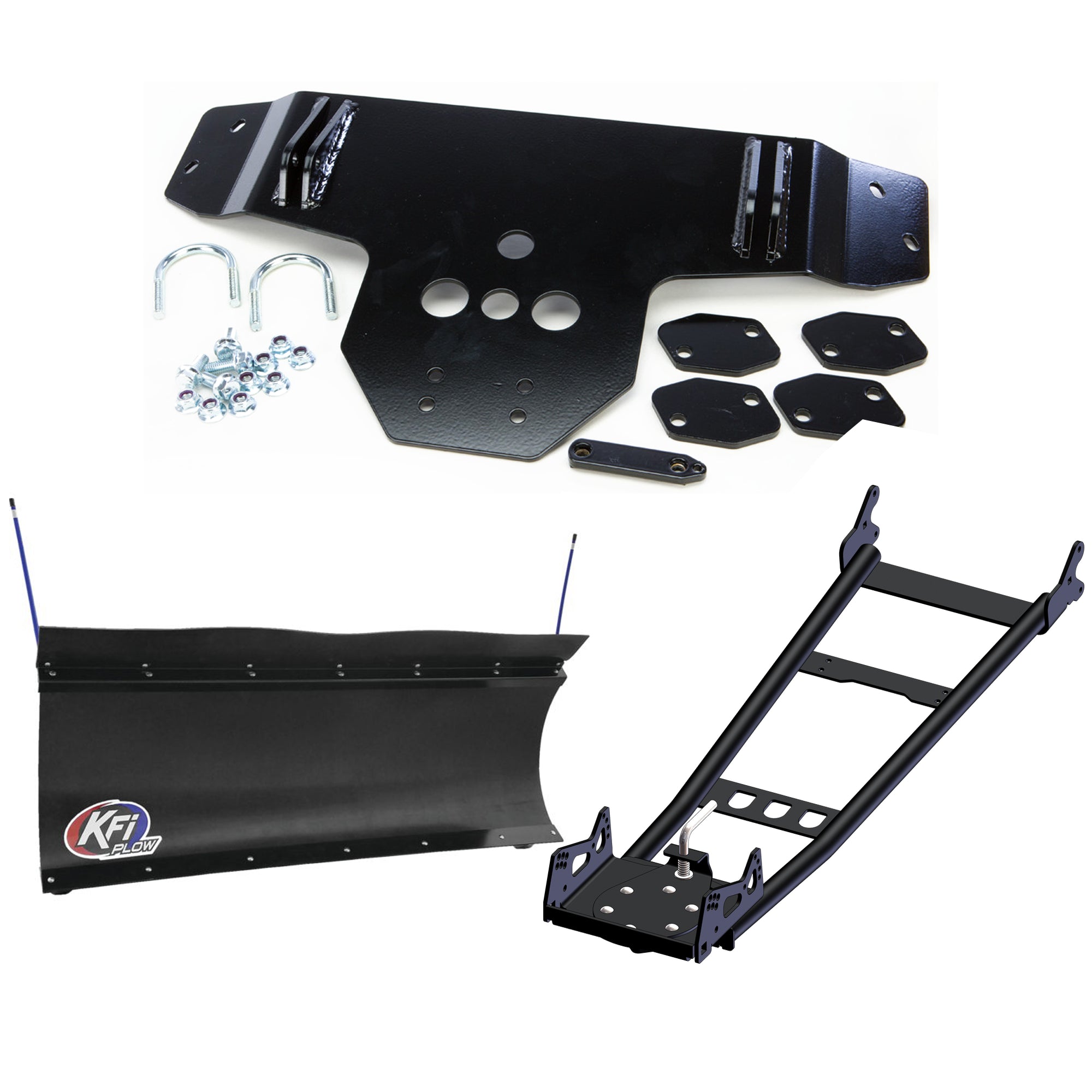 KFI UTV Mid-Mount Snow Plow Kit For Polaris RZR 4 900 EPS 2014