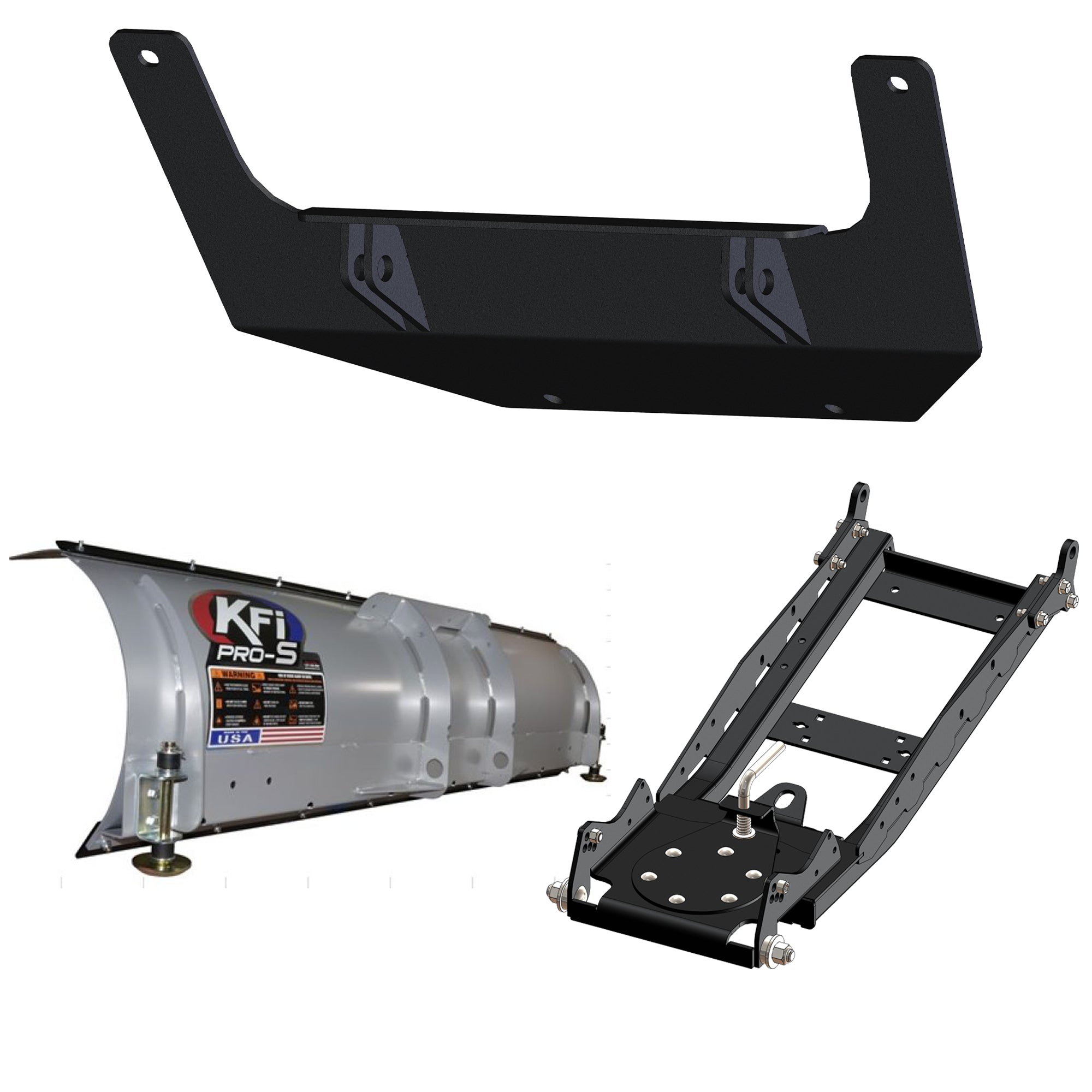 KFI UTV Snow Plow Kit For John Deere Gator XUV 835M 2018-2023-72" Steel Blade - 105072
