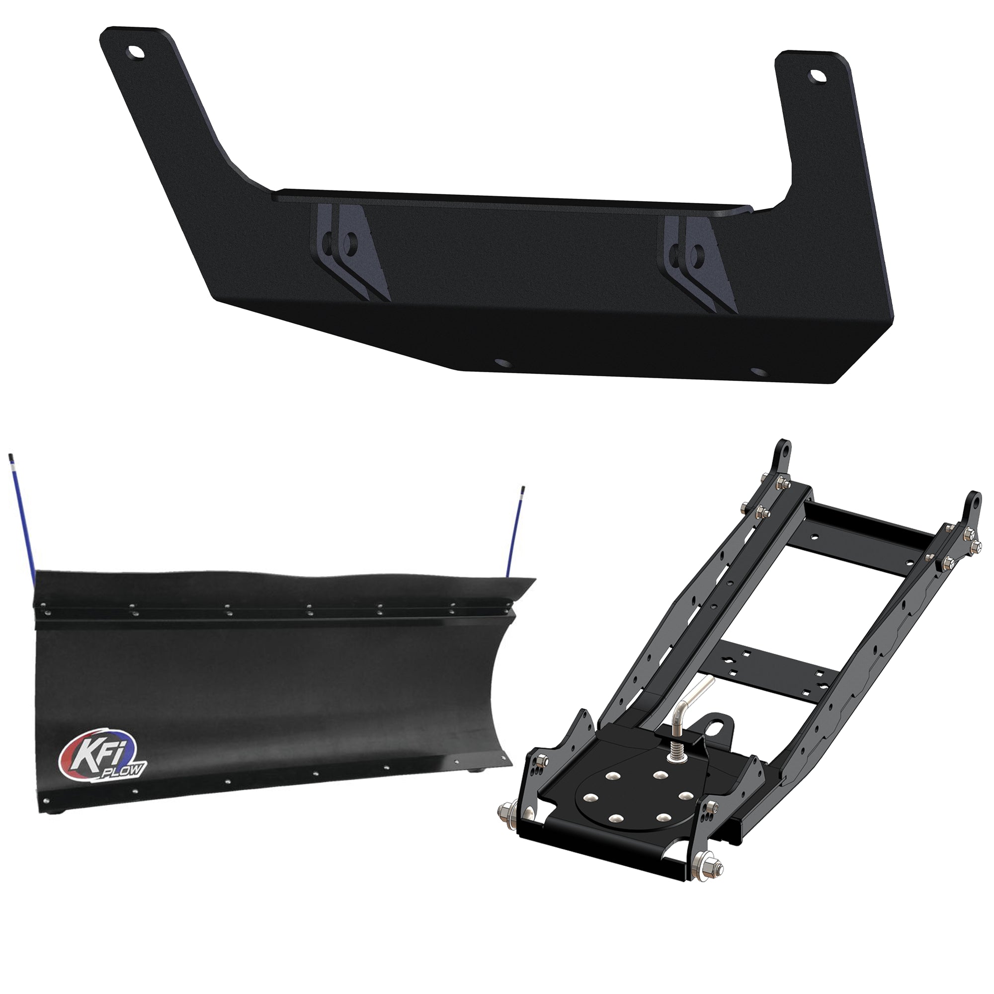 KFI UTV Snow Plow Kit For John Deere Gator XUV 835M 2018-2023-60" Pro-Poly Blade - 105860