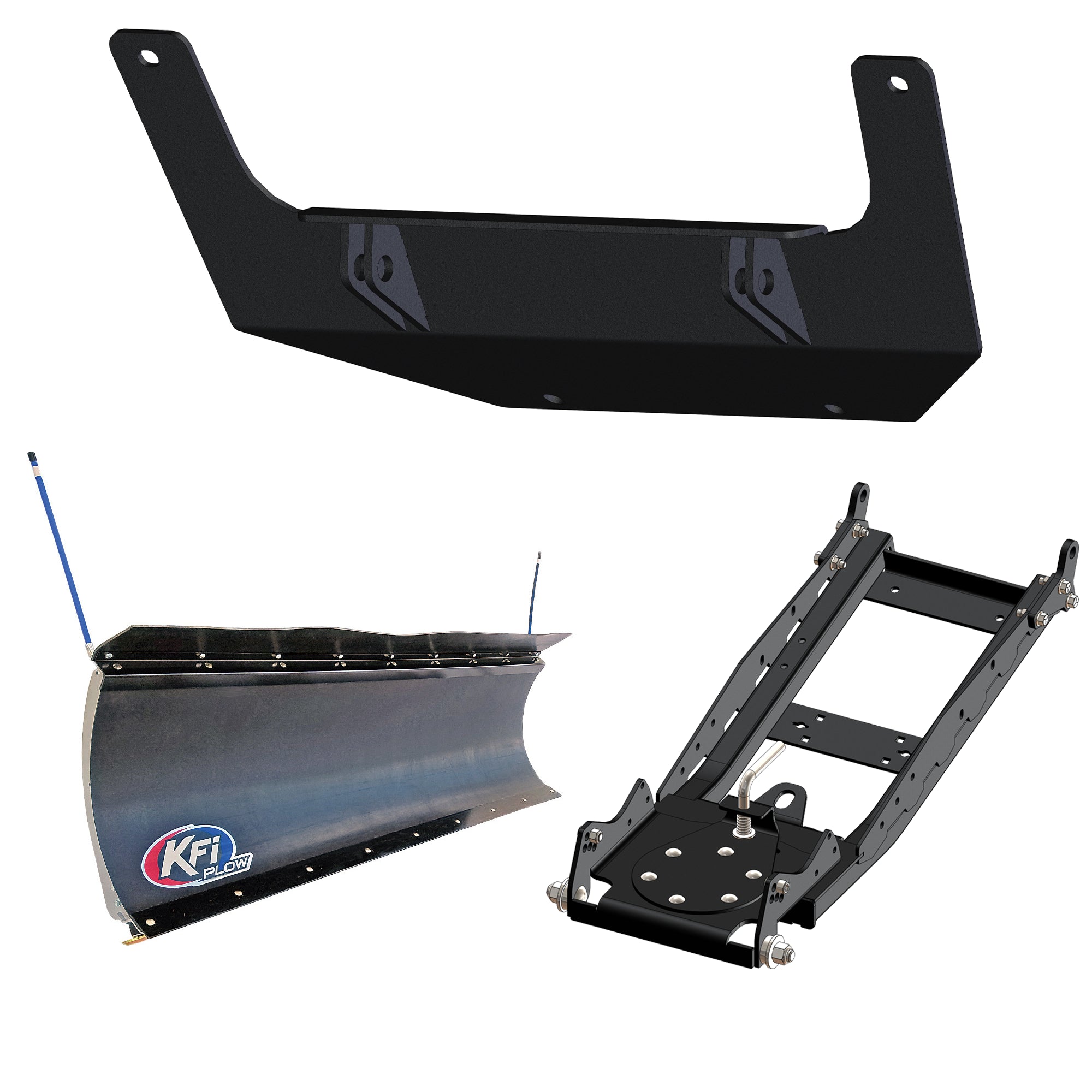 KFI UTV Snow Plow Kit For John Deere Gator XUV 865R 2018-2022-72" Pro-Poly Blade - 105872