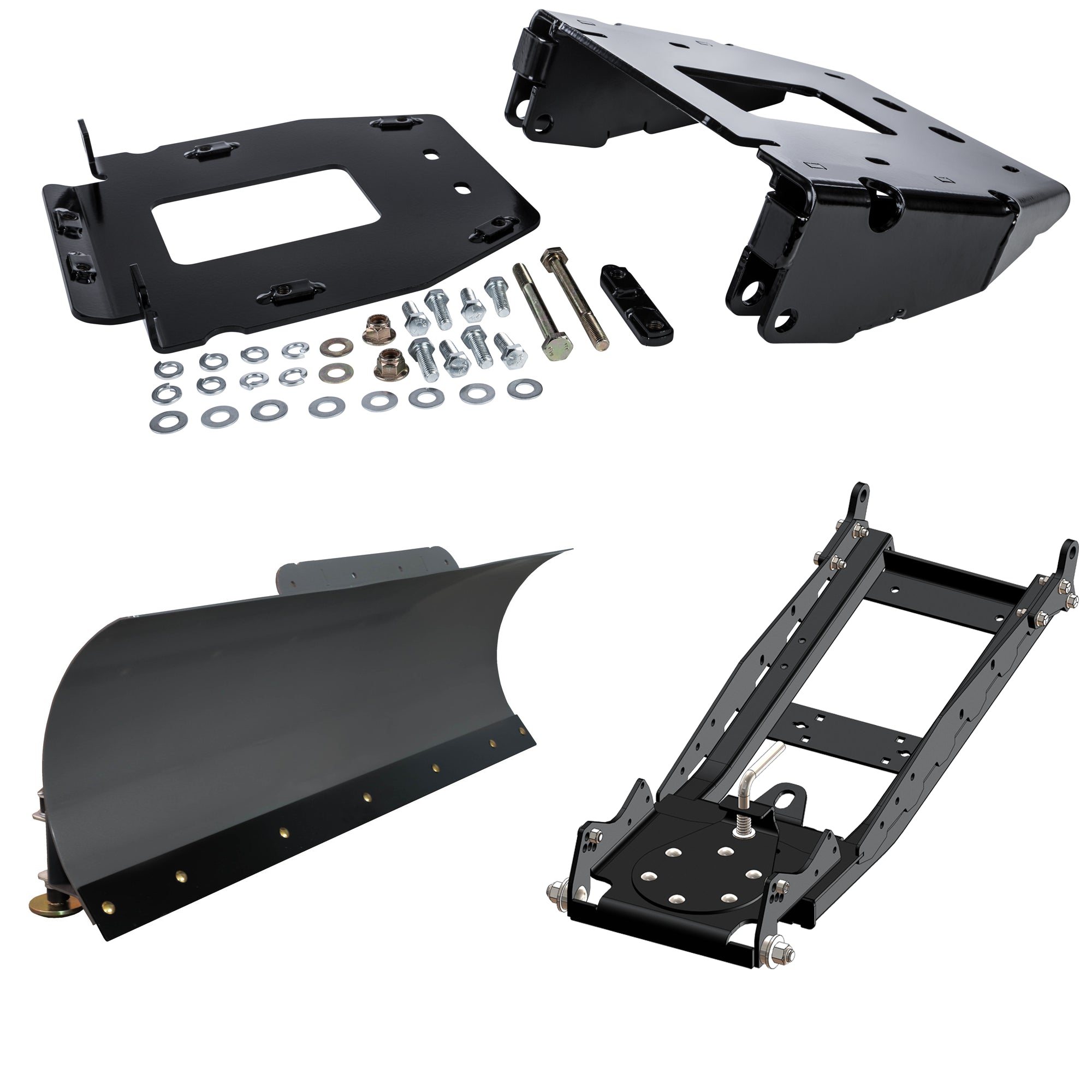KFI UTV Snow Plow Kit For Polaris RZR XP 4 1000/High Lifter EPS 2014-2023-60" Steel Blade - 105060