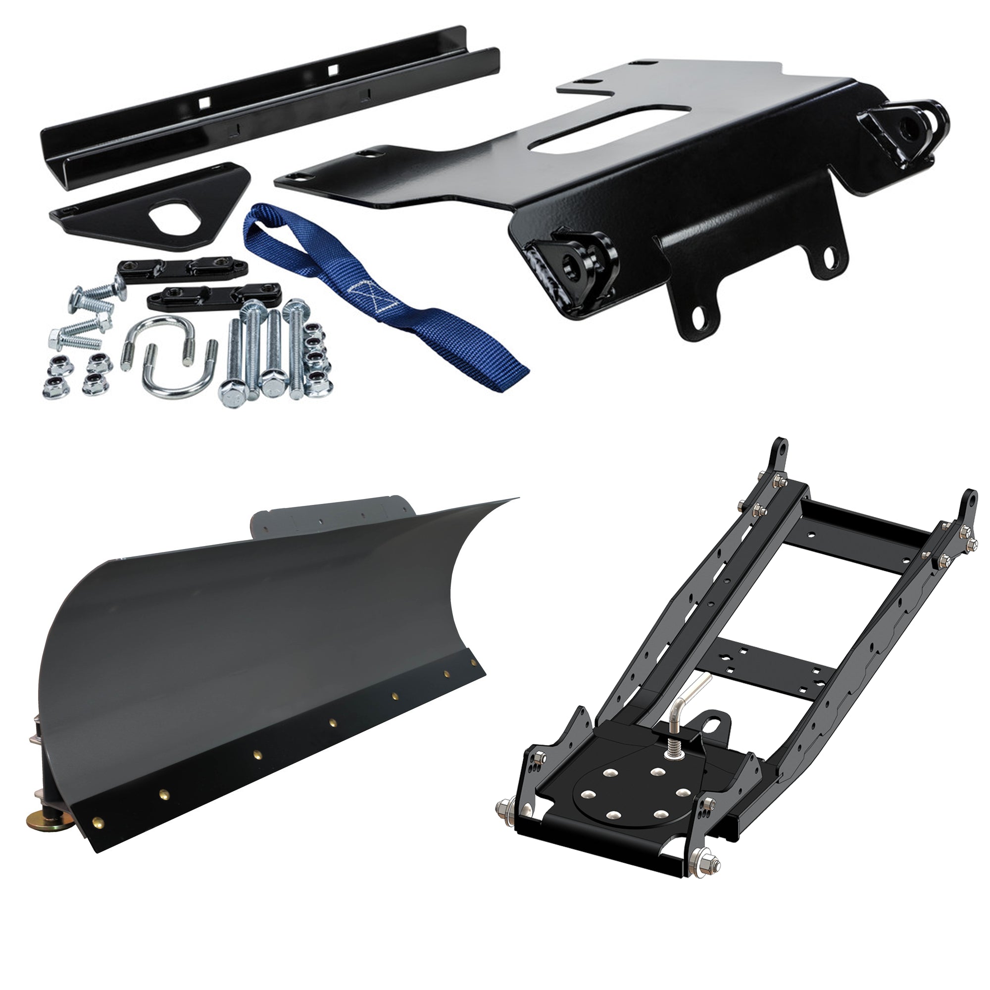 KFI UTV Snow Plow Kit For Kymco UXV 450i 2015-2021-60" Steel Blade - 105060