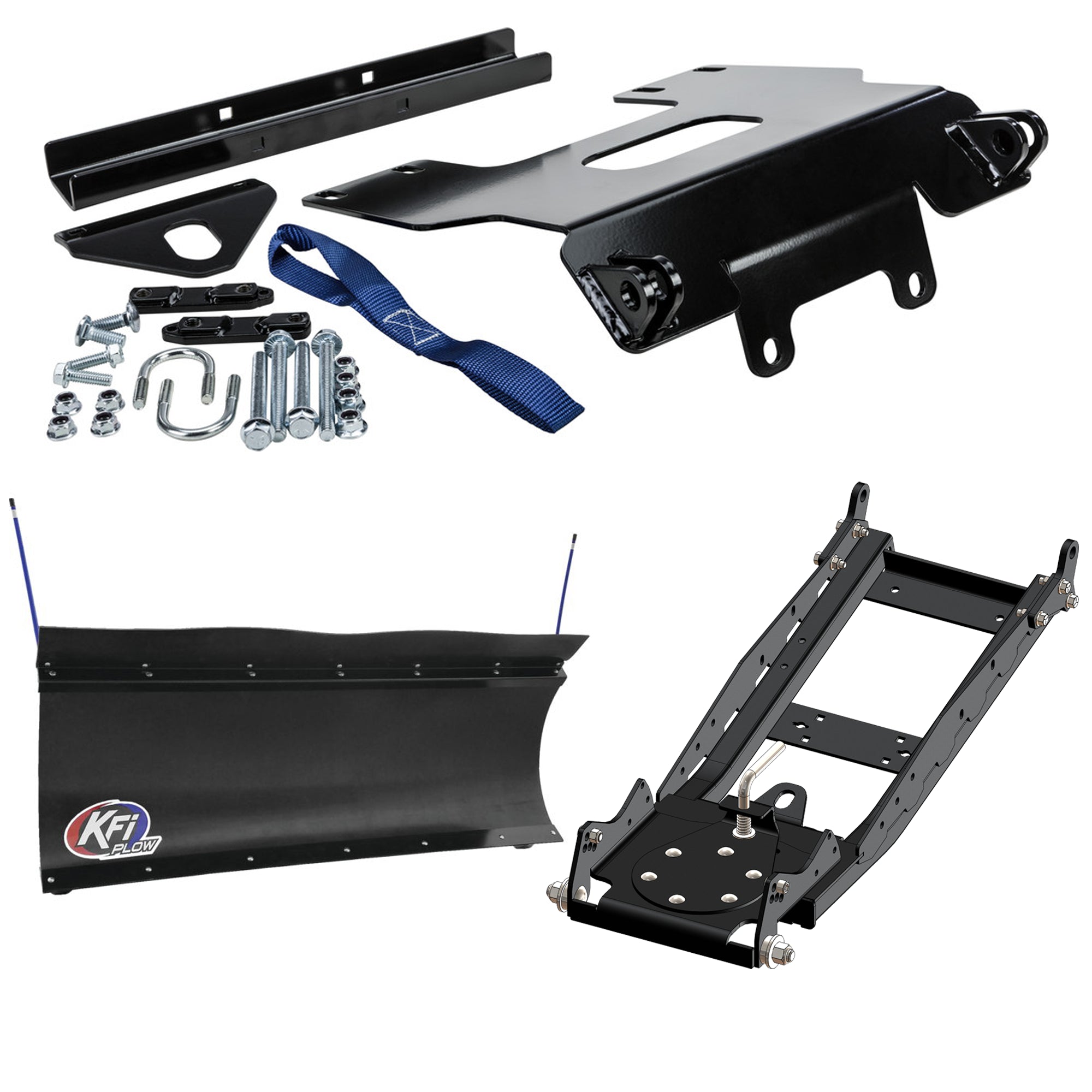 KFI UTV Snow Plow Kit For Kymco UXV 450i 2015-2021-60" Pro-Poly Blade - 105860