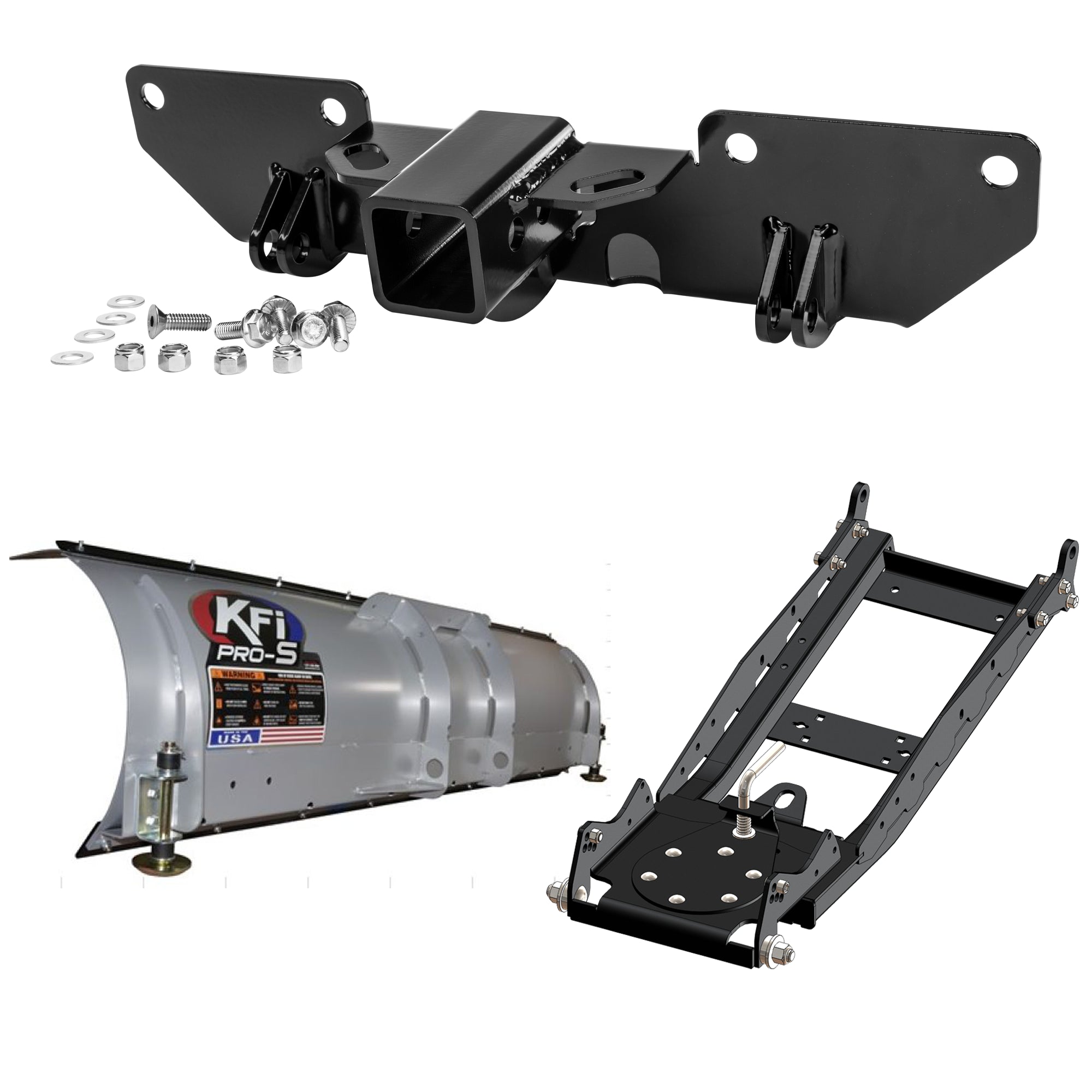 KFI UTV Snow Plow Kit For Arctic Cat Prowler Pro Crew 2019-2023-72" Steel Blade - 105072