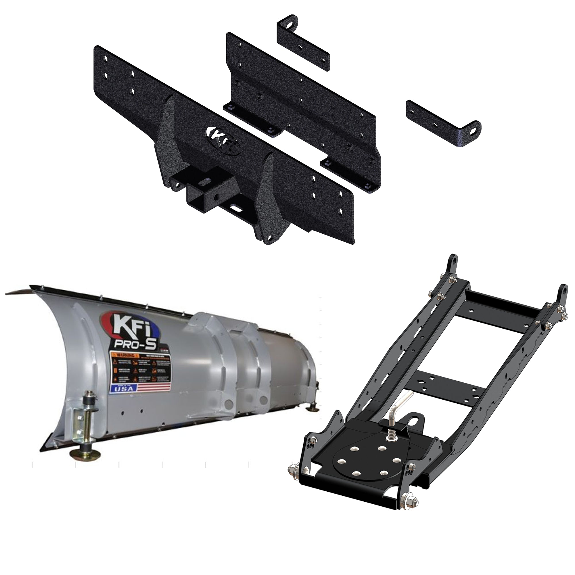 KFI UTV Snow Plow Kit For Mahindra Roxor 2018-2022-66" Steel Blade - 105066